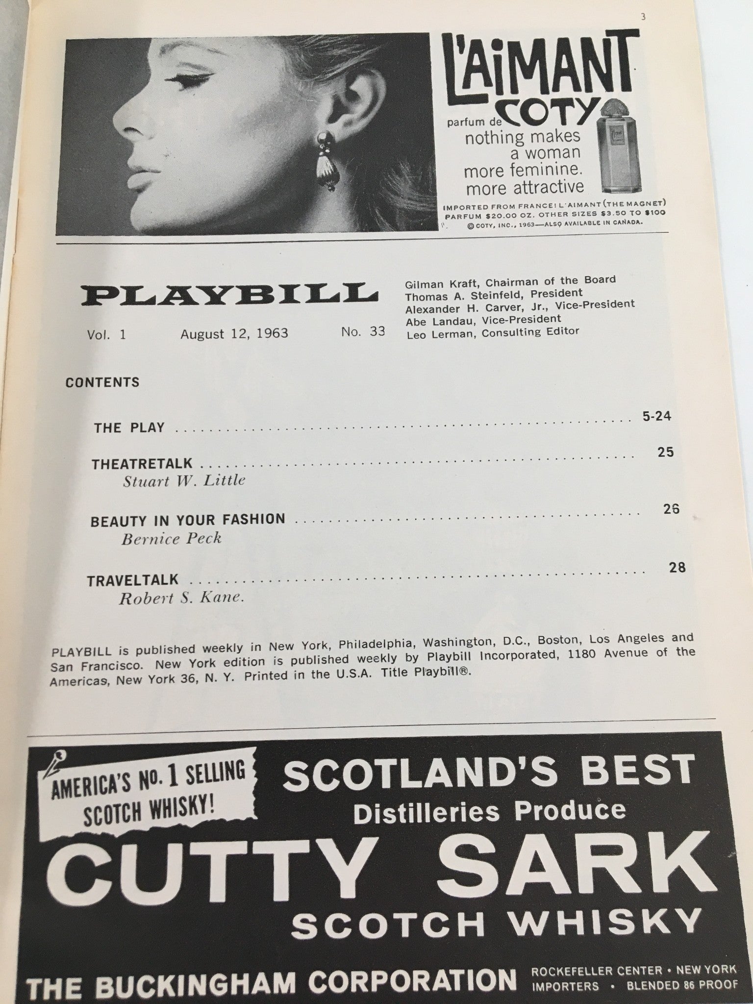 1963 Playbill Helen Hayes Theatre Biff McGuire, Michael Evans in Mary, Mary