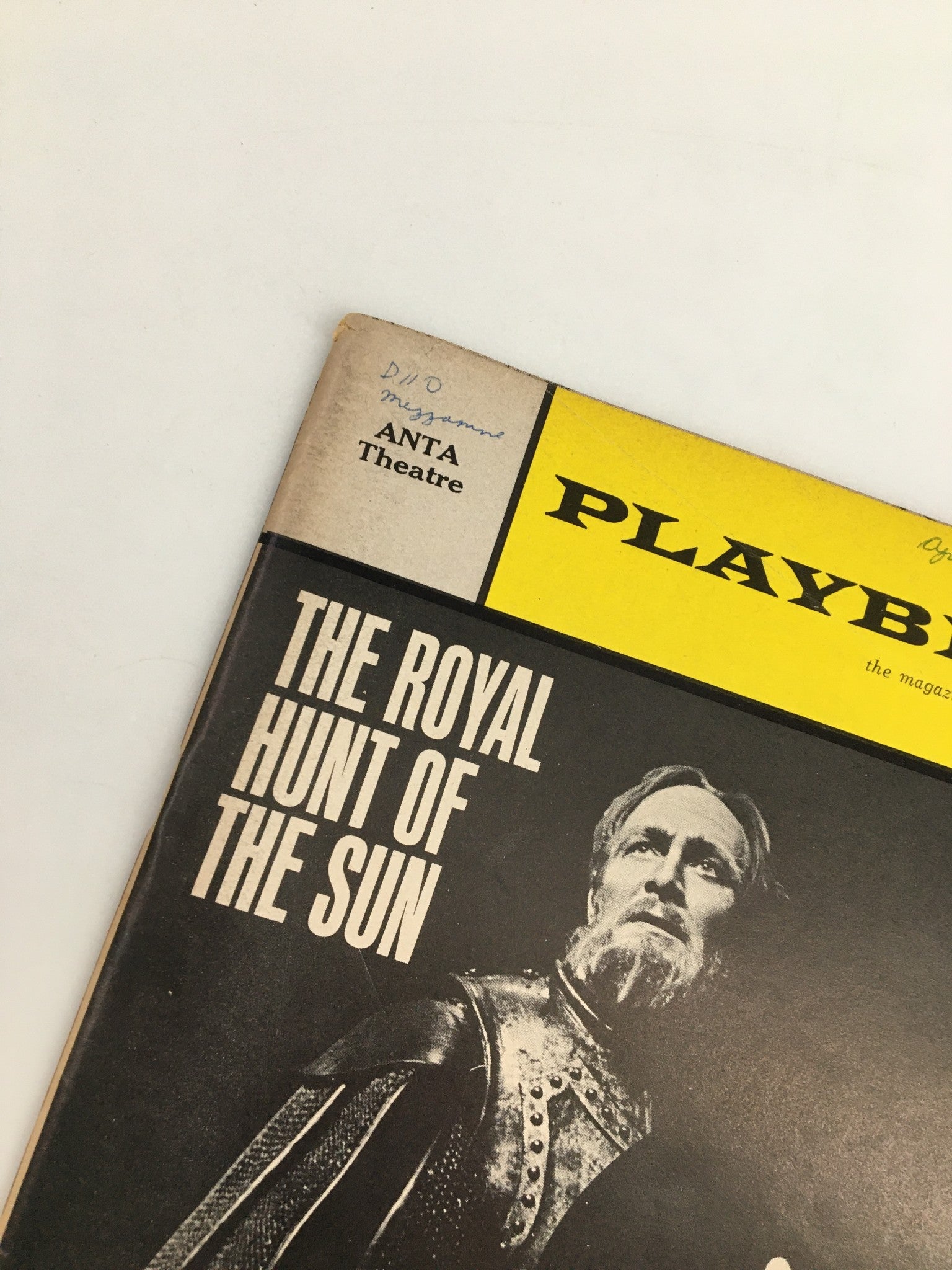 1966 Playbill Anta Theatre David Carradine in The Royal Hunt of the Sun