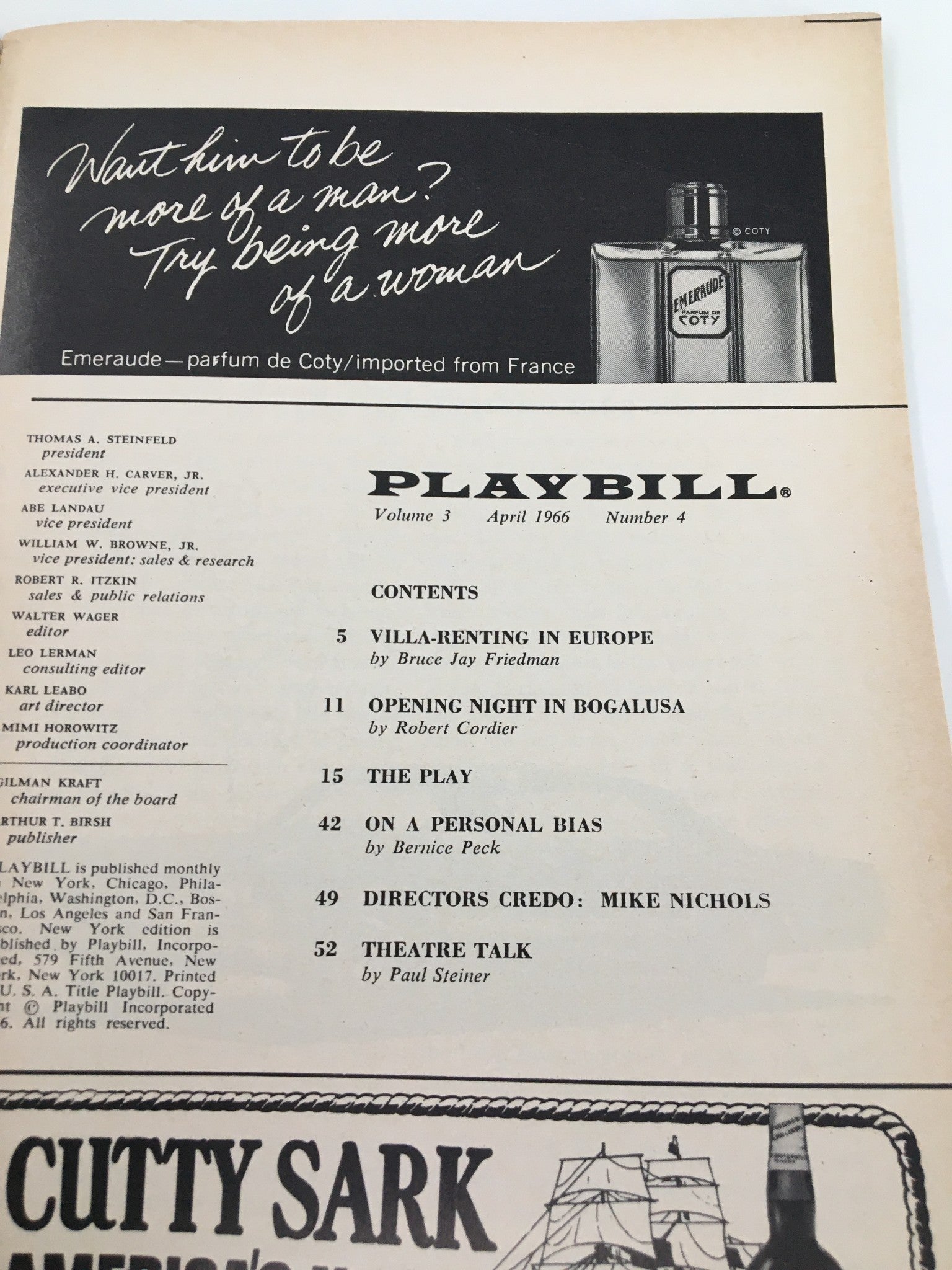 1966 Playbill Anta Theatre David Carradine in The Royal Hunt of the Sun