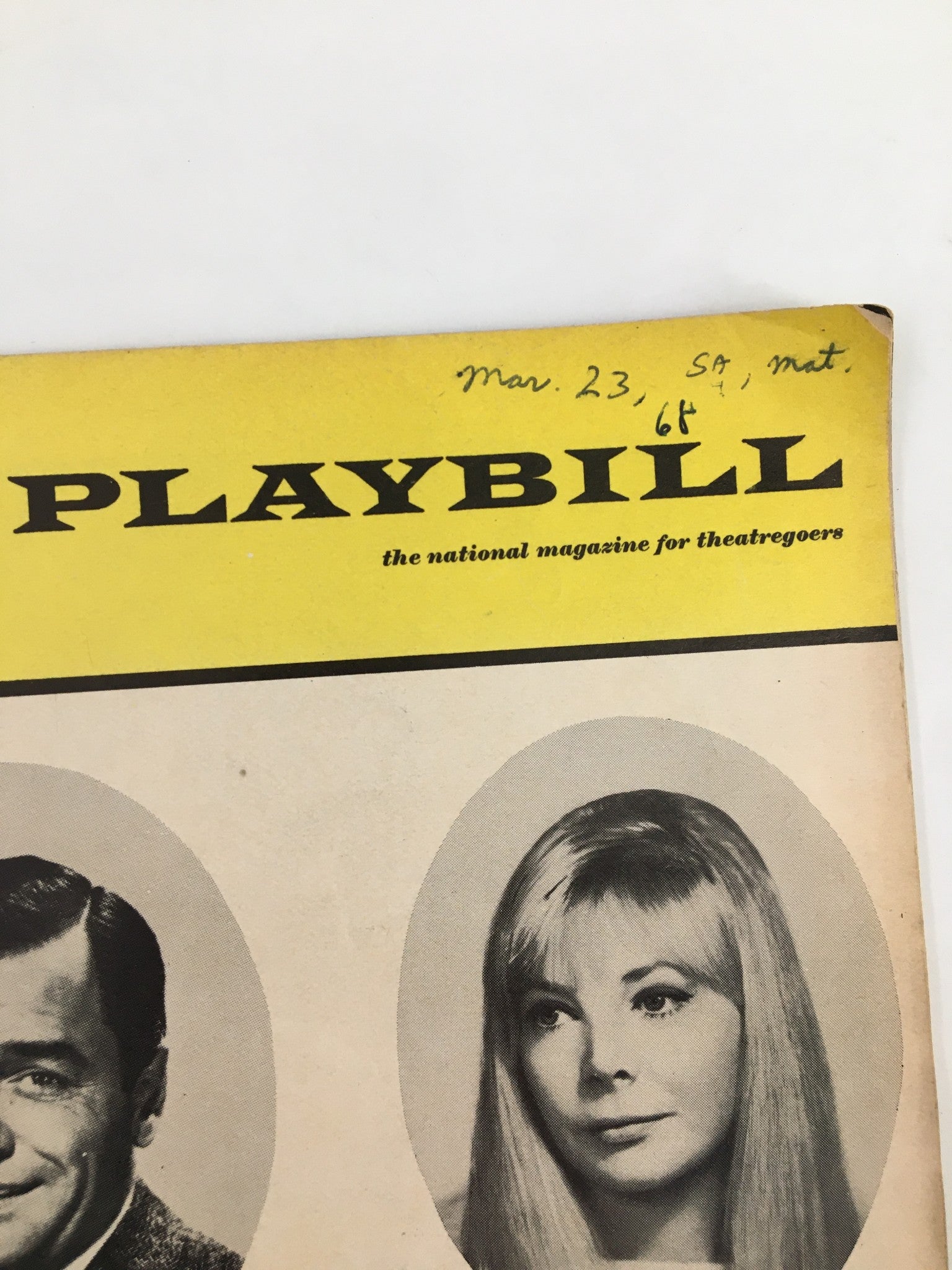 1968 Playbill The Music Box Gig Young in There's A Girl In My Soup