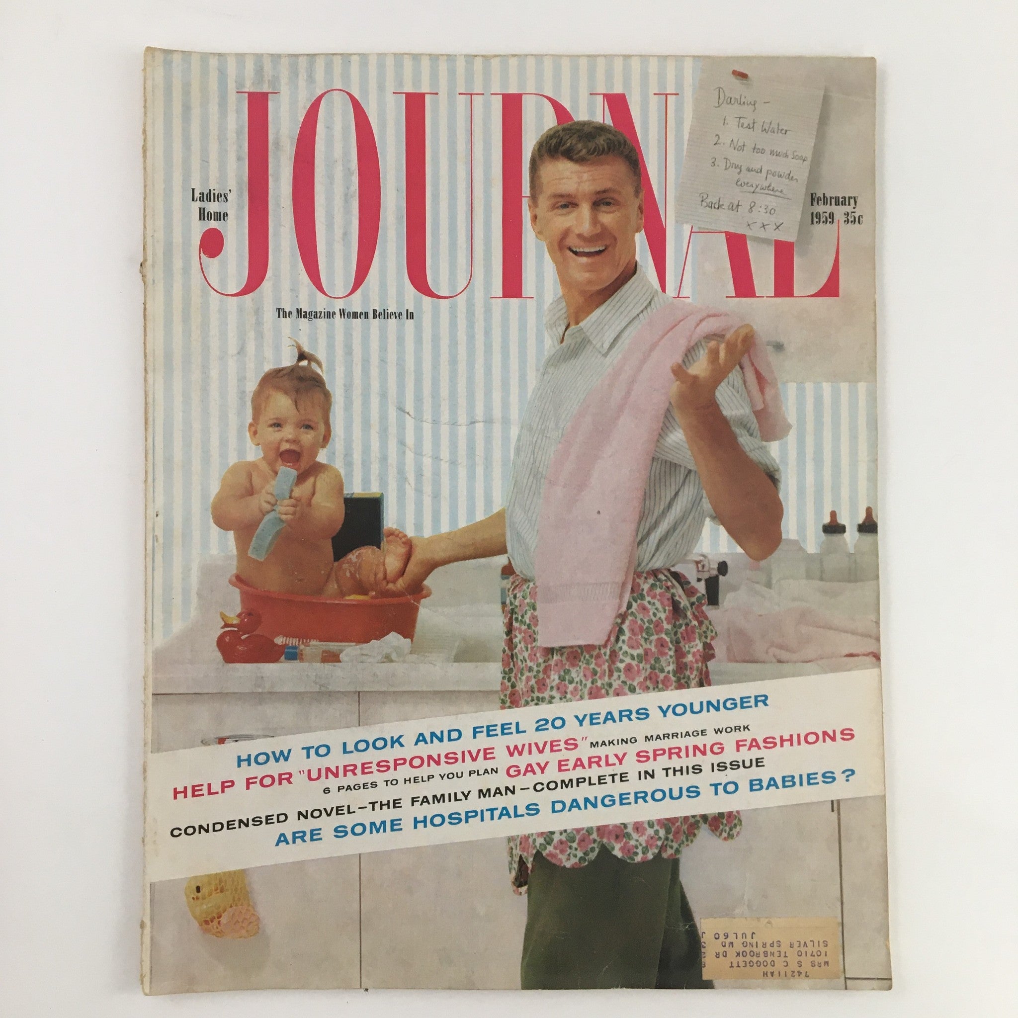 Ladies' Home Journal Magazine February 1959 How To Look & Feel 20 Years Younger