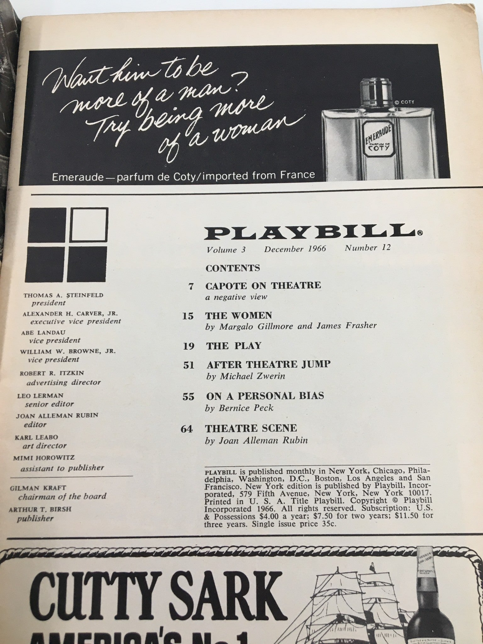 1966 Playbill Billy Rose Theatre Maureen Stapleton in The Rose Tattoo