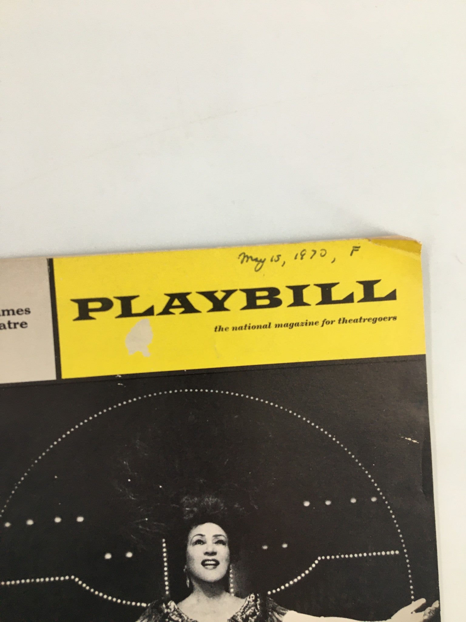 1970 Playbill St. James Theater Ethel Merman, Jack Goode in Hello, Dolly!