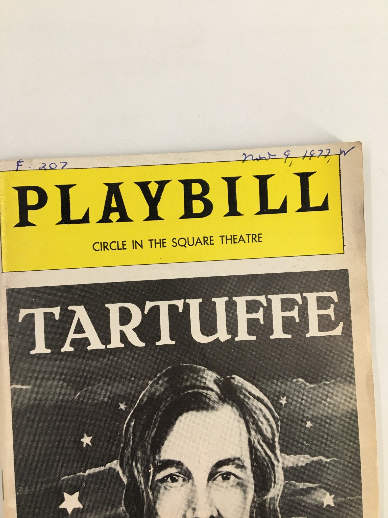 1977 Playbill Circle in the Square Theatre John Wood in Moliere's Tartuffe