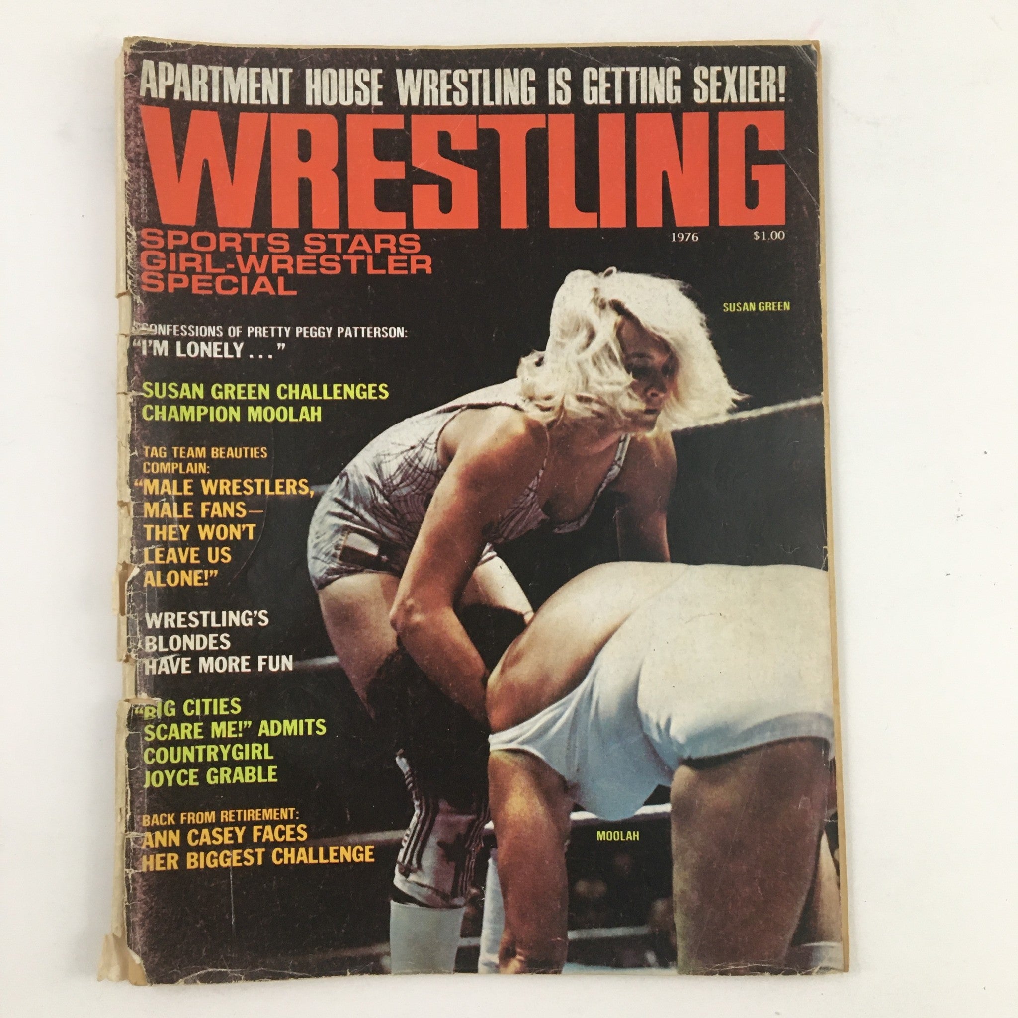 Wrestling Sports Star Girl-Wrestler Special 1976 Susan Green vs Moolah No Label