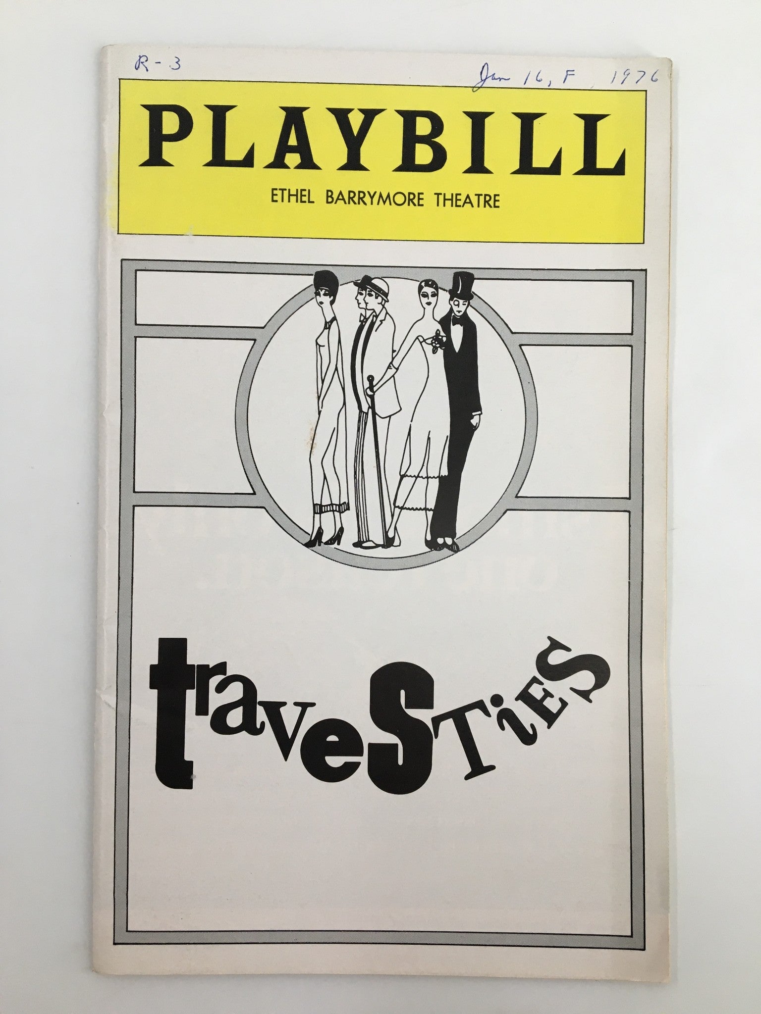 1976 Playbill Ethel Barrymore Theatre John Wood in Travesties by Tom Stoppard