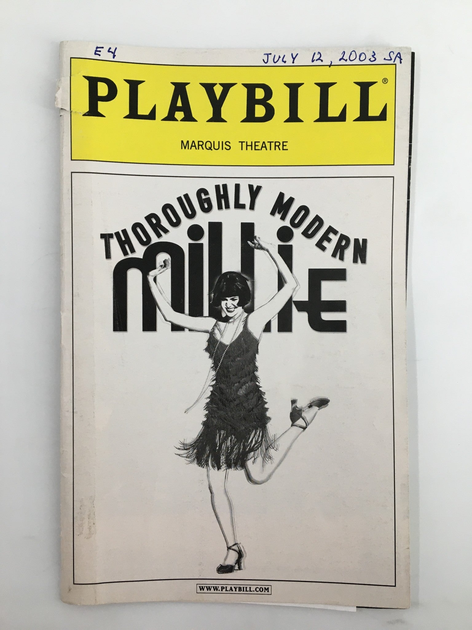 2003 Playbill Marquis Theatre Whoopi Goldberg in Thoroughly Modern Milllie