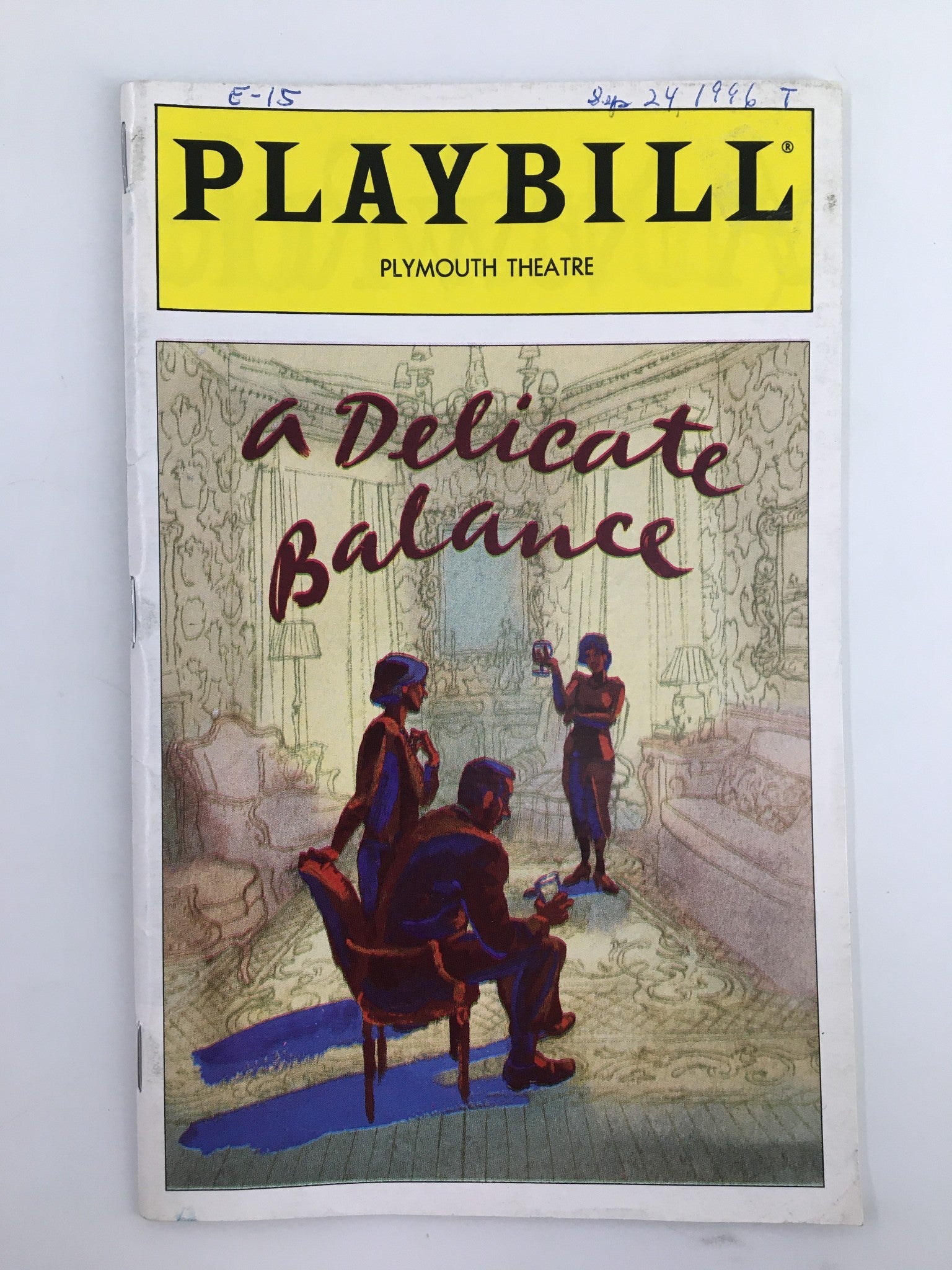 1996 Playbill Plymouth Theatre Roasemary Harris in A Delicate Balance