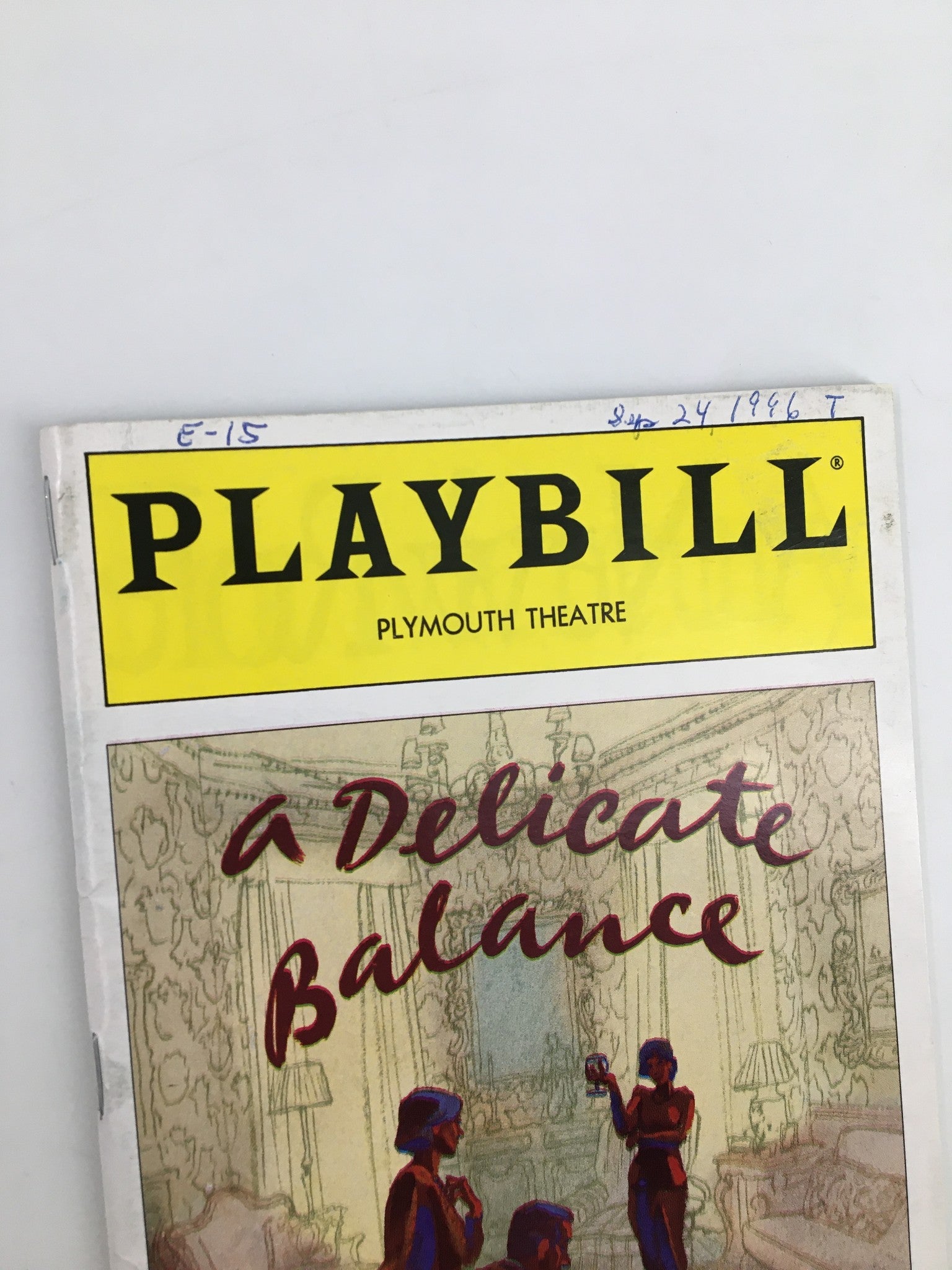 1996 Playbill Plymouth Theatre Roasemary Harris in A Delicate Balance