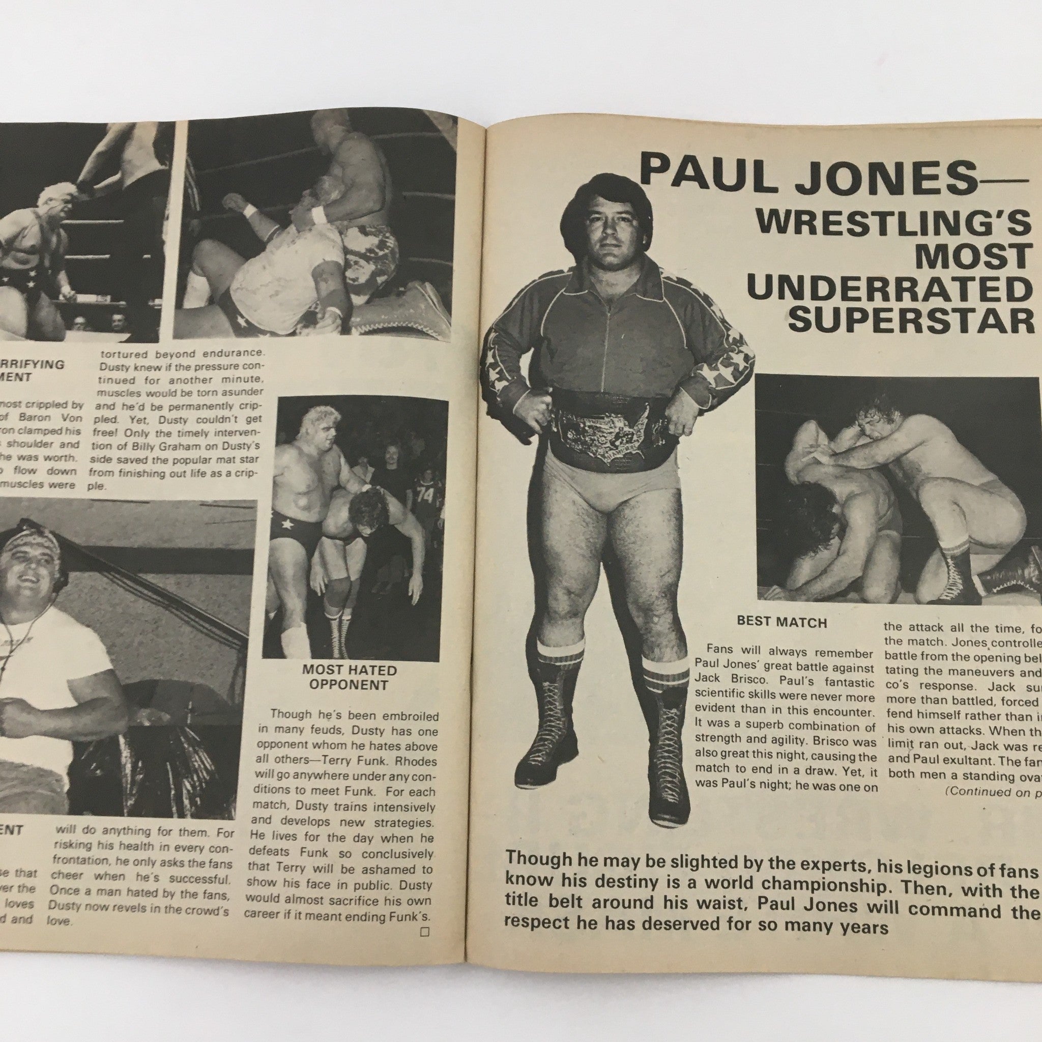 Wrestling Super Stars Magazine Winter 1976 Andre the Giant & Bruno Sammartino