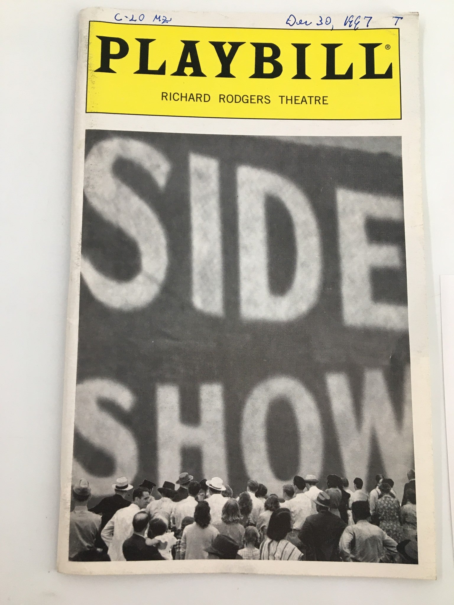 1998 Playbill Richard Rodgers Theatre Alice Ripley, Emily Skinner in Side Show