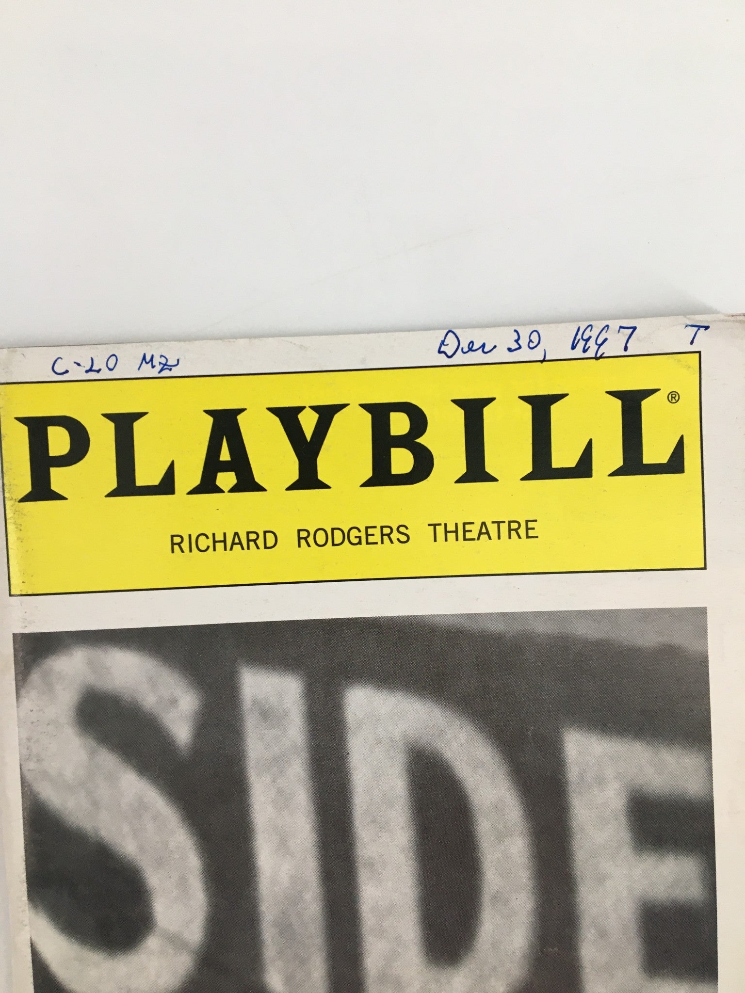 1998 Playbill Richard Rodgers Theatre Alice Ripley, Emily Skinner in Side Show