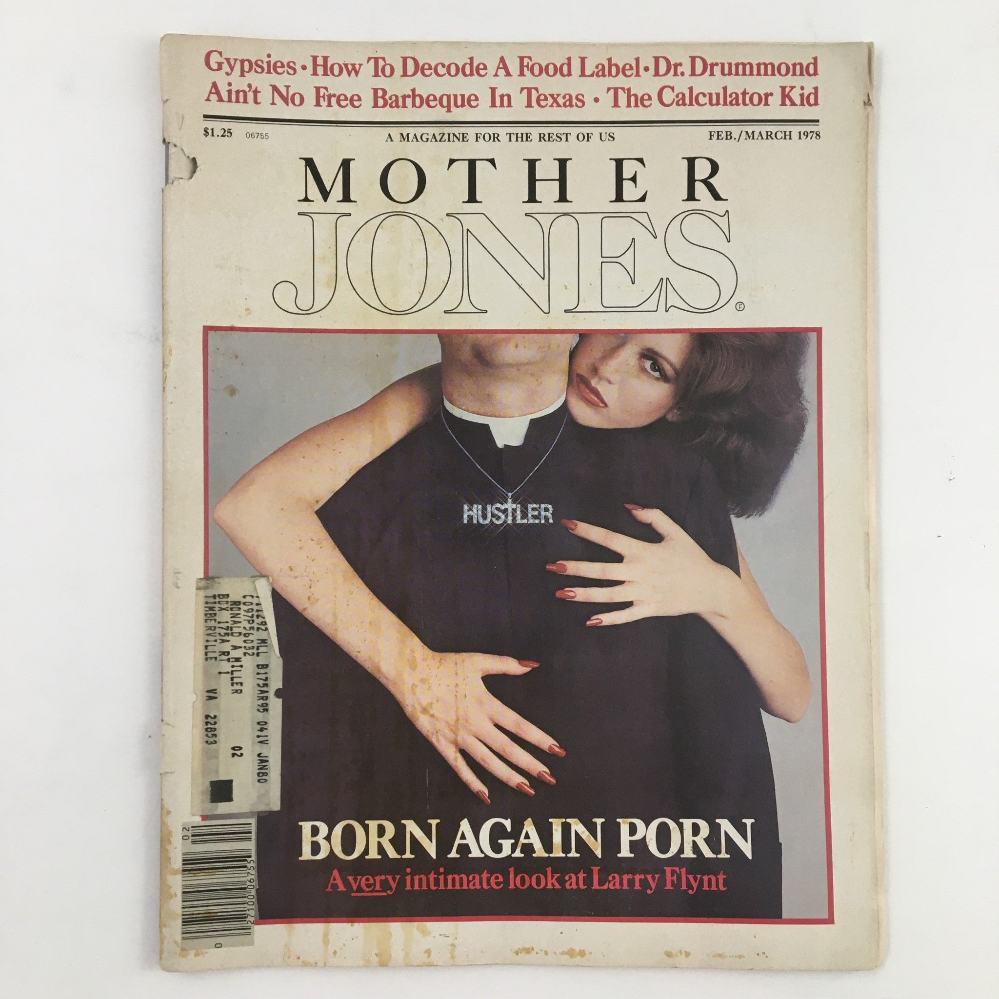 Mother Jones Magazine February 1978 A Very Intimate Look at Larry Flynt