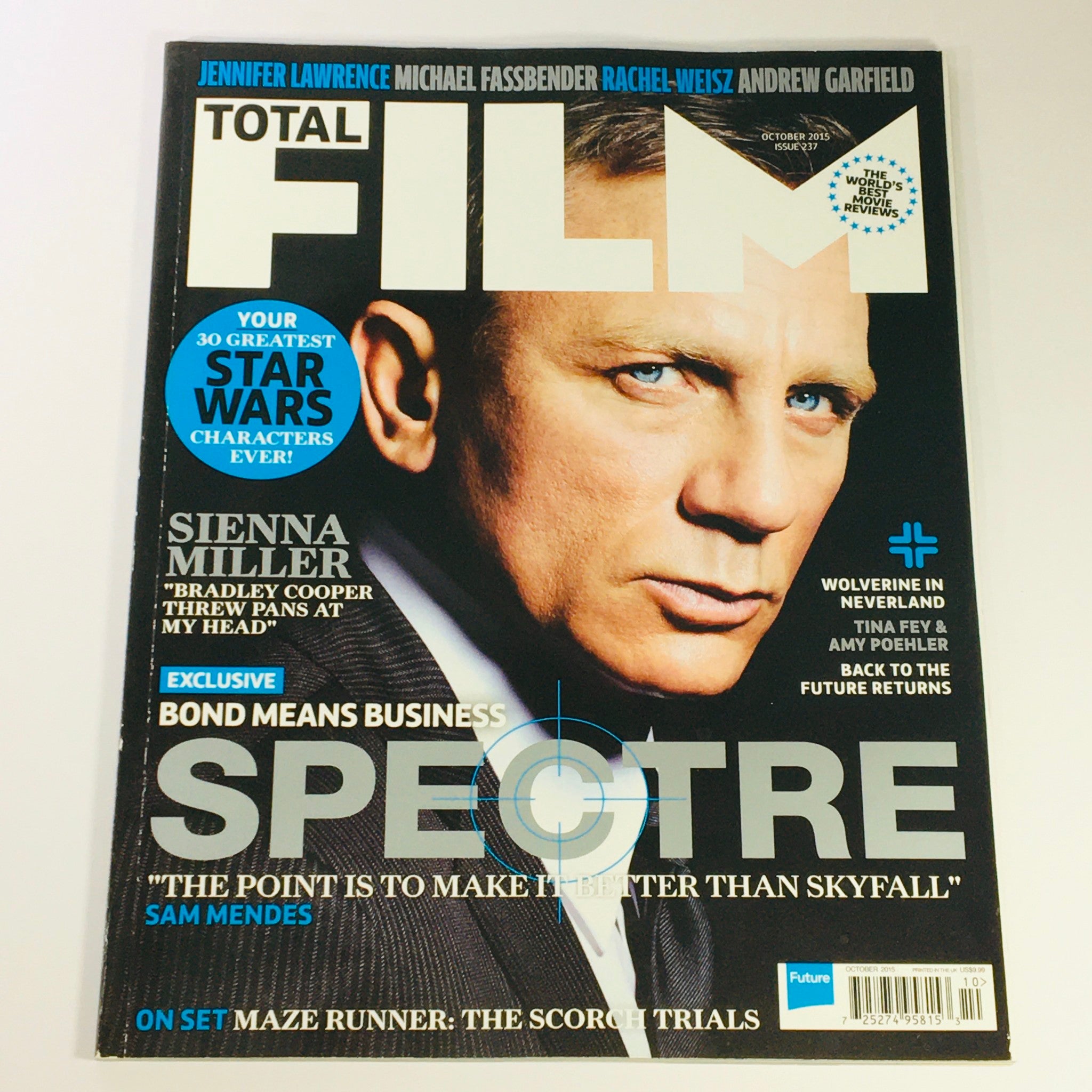 Total Film Magazine October 2015 #237 - Daniel Craig in Spectre Movie UK Import