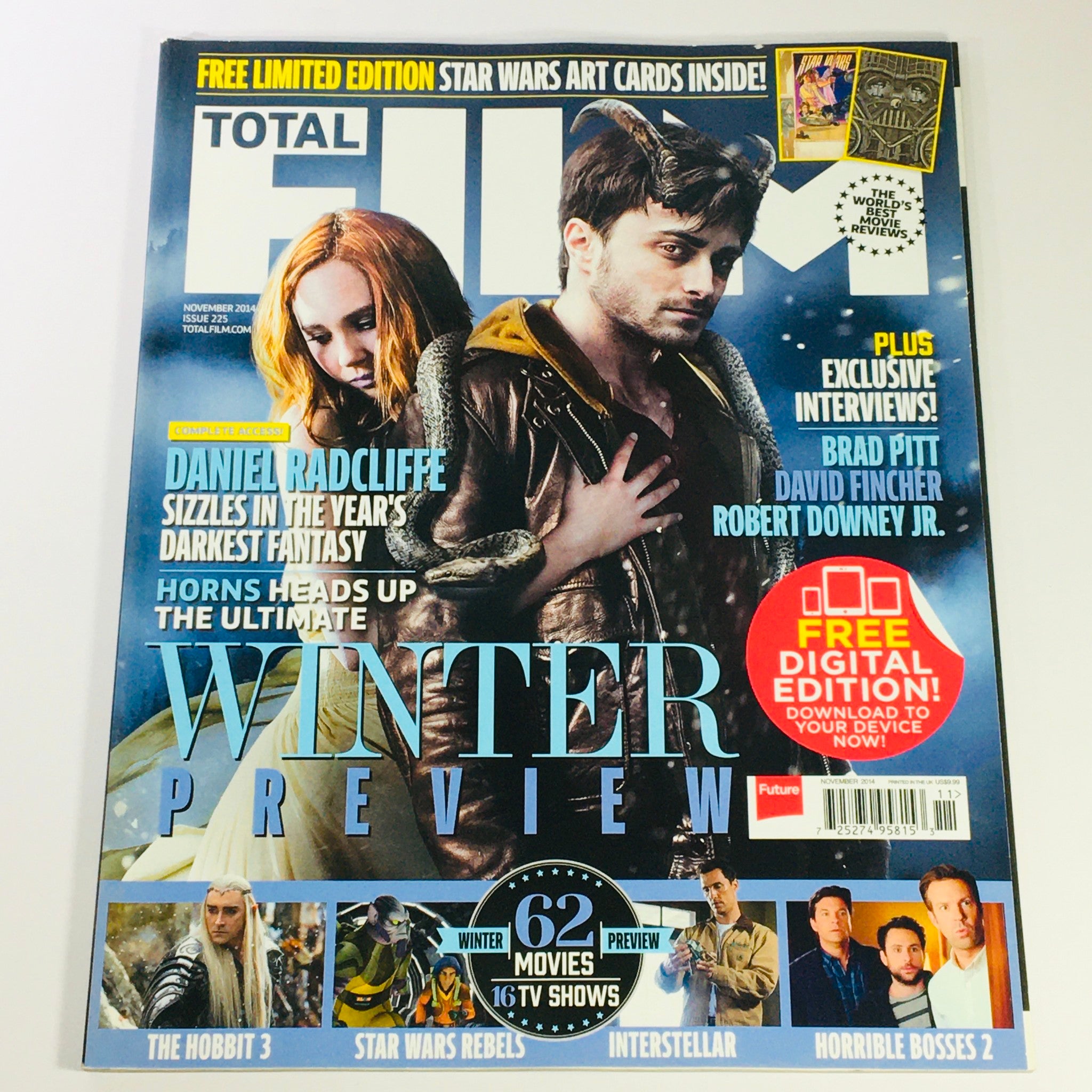 Total Film Magazine November 2014 #225 - Daniel Radcliffe in Horns UK Import