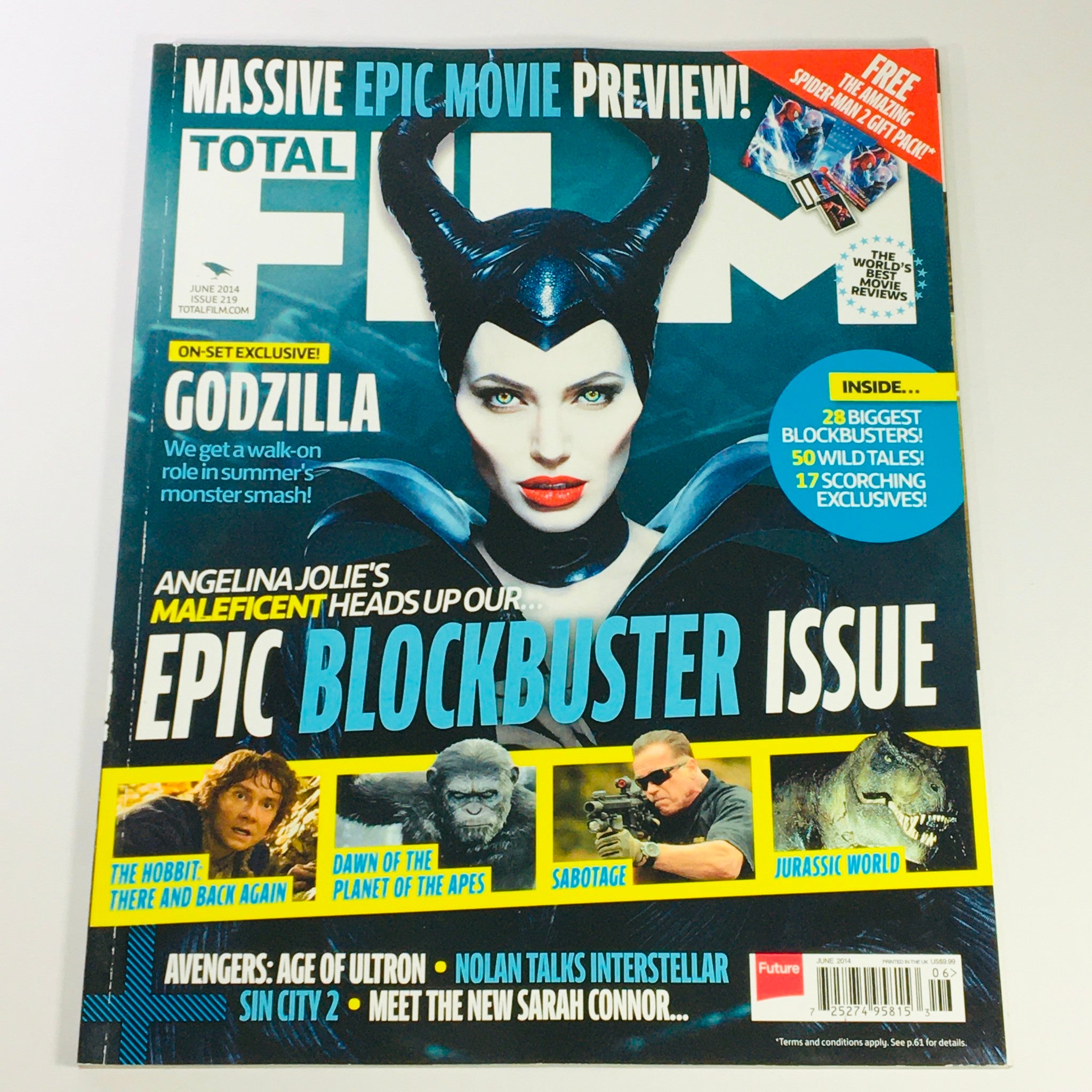 Total Film Magazine June 2014 #219 - Angelina Jolie's Maleficent UK Import