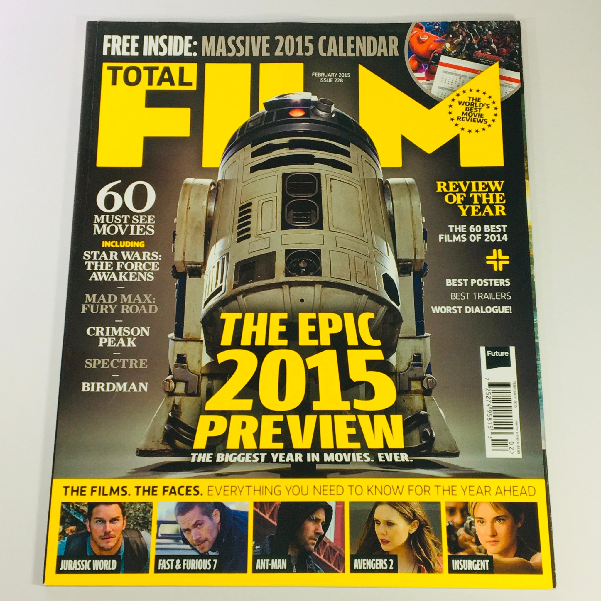 Total Film Magazine February 2015 #228 - Chris Pratt & Paul Walker UK Import