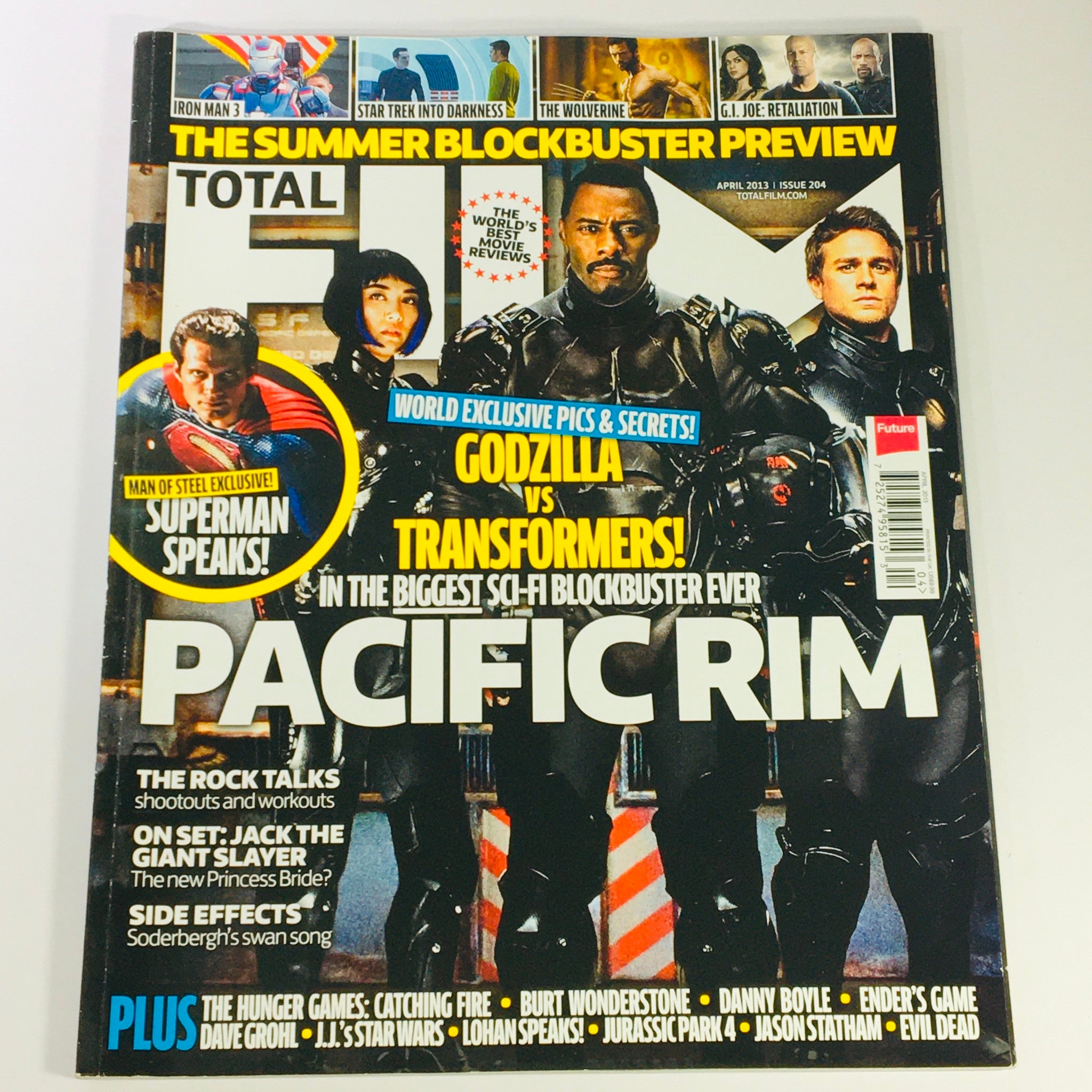 Total Film Magazine April 2013 #204 - Idris Elba and Charlie Hunnam UK Import