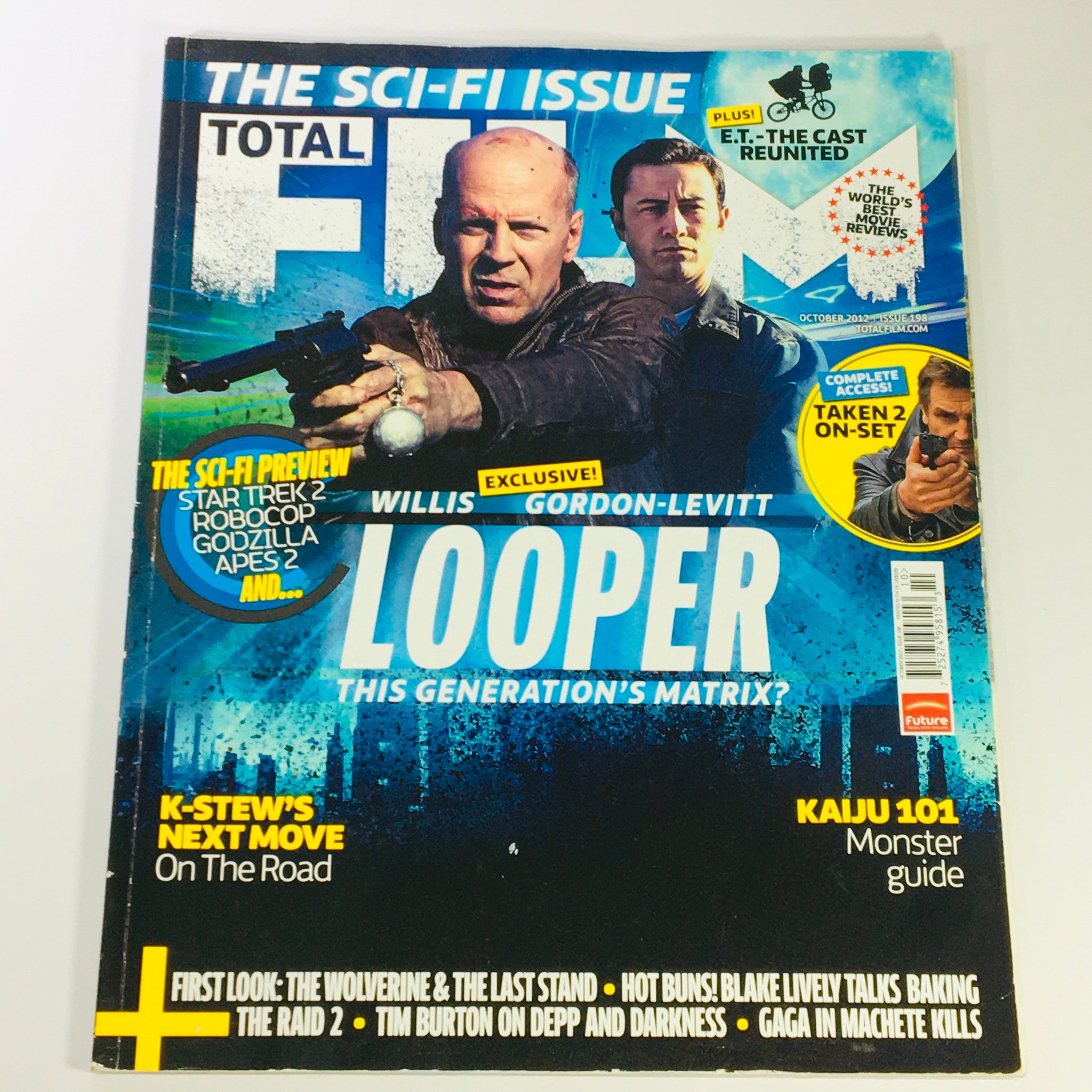 Total Film Magazine October 2012 #198 - Bruce Willis, Joseph Gordon UK Import