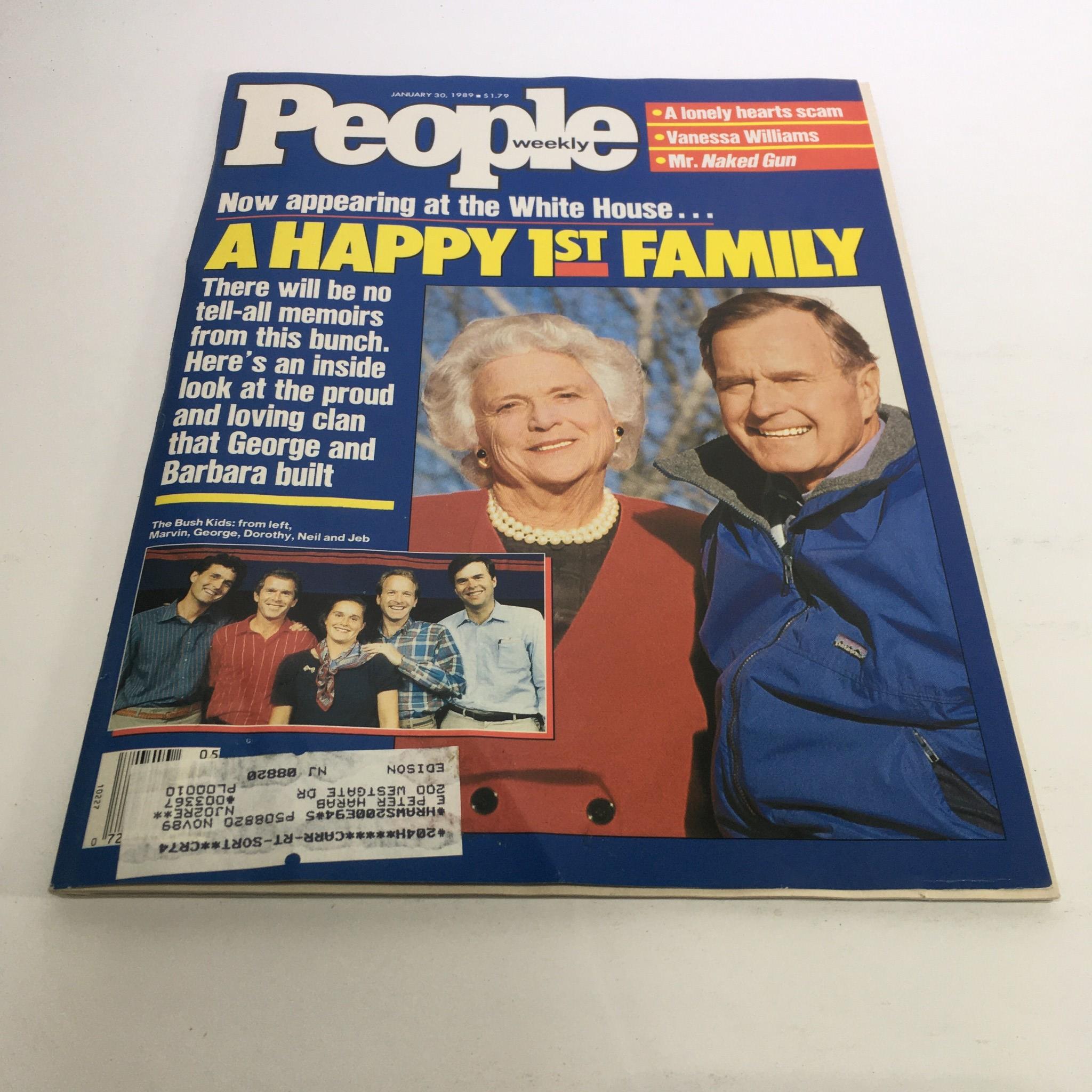 People Magazine January 30 1989 A Happy 1st Family Appearing at White House