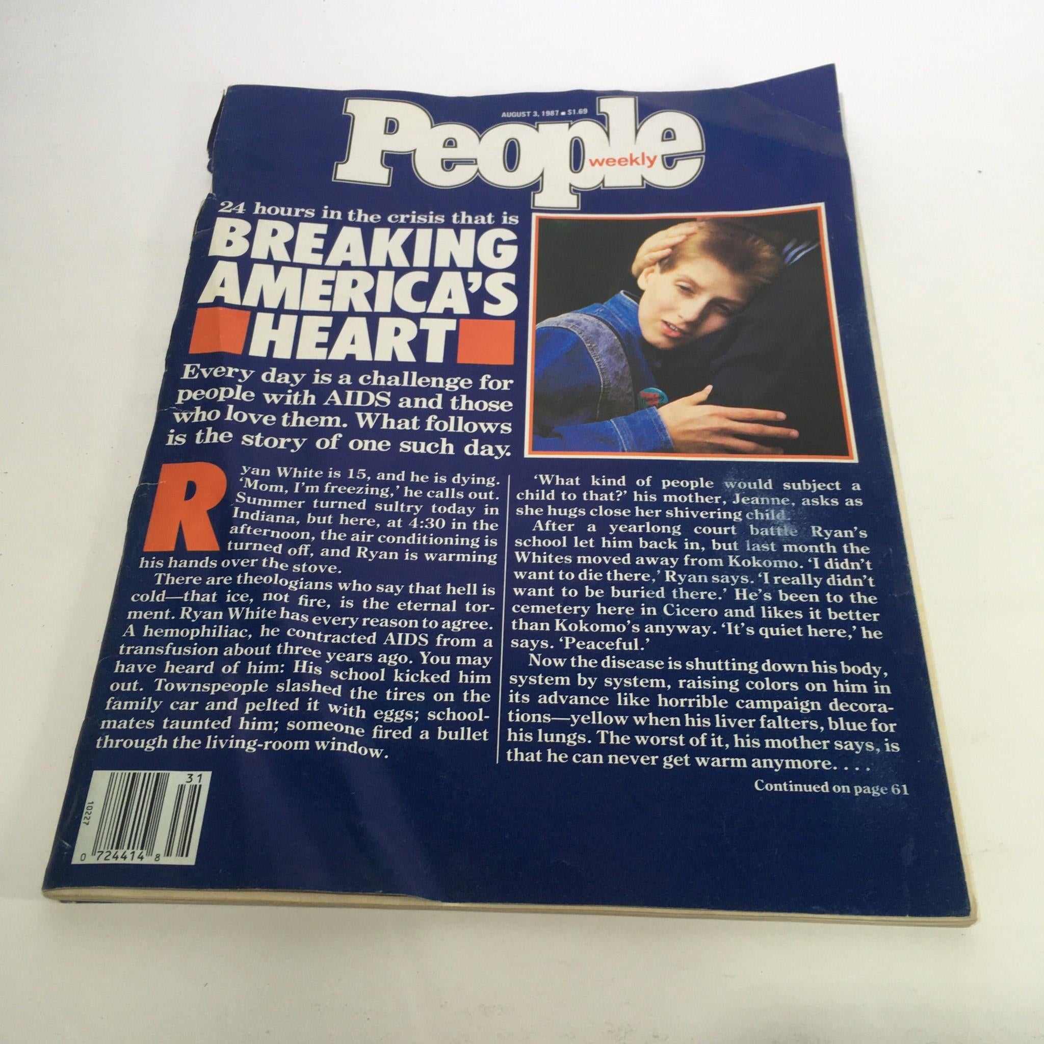 People Magazine August 3 1987 24 Hours in the Crisis Breaking America's Heart