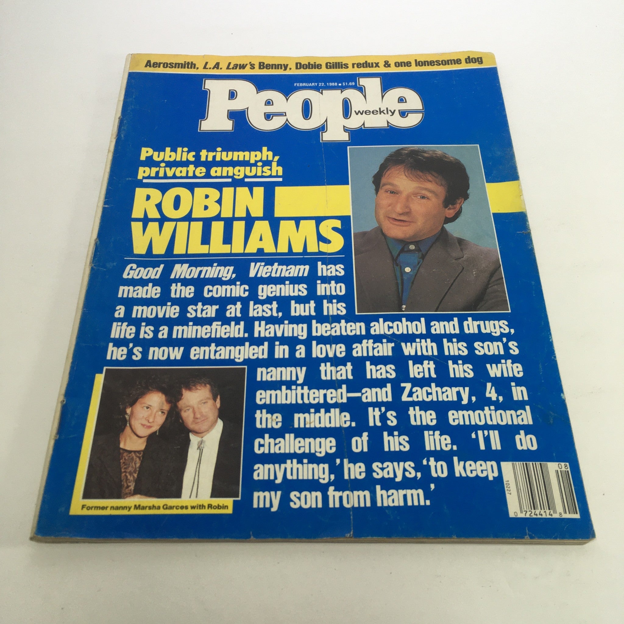 People Magazine February 22 1988 Public Triumph & Private Anguish Robin Williams