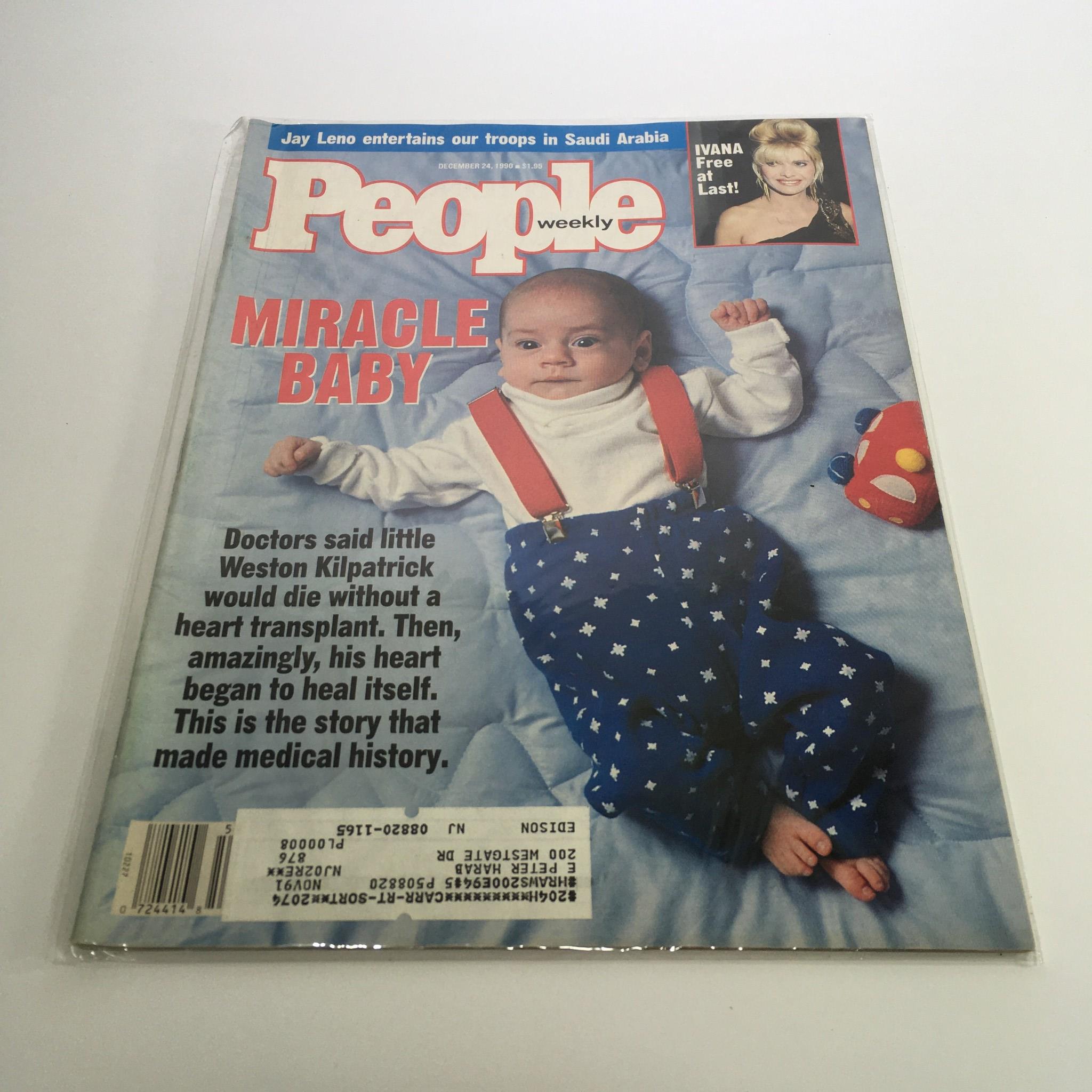 People Magazine December 24 1990 Little Weston Kilpatrick A Miracle Baby