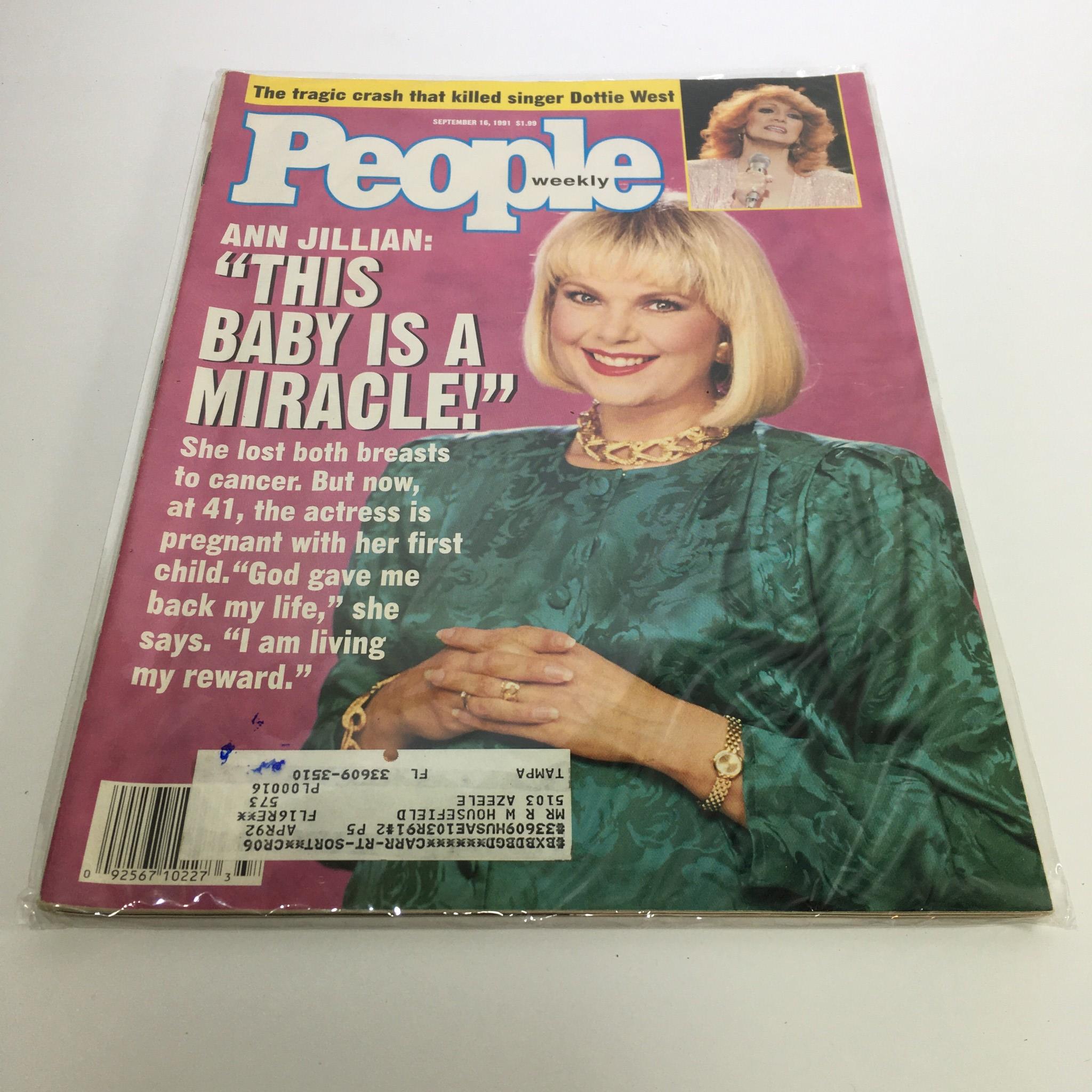 People Magazine September 16 1991 Ann Jillian in This Baby is a Miracle