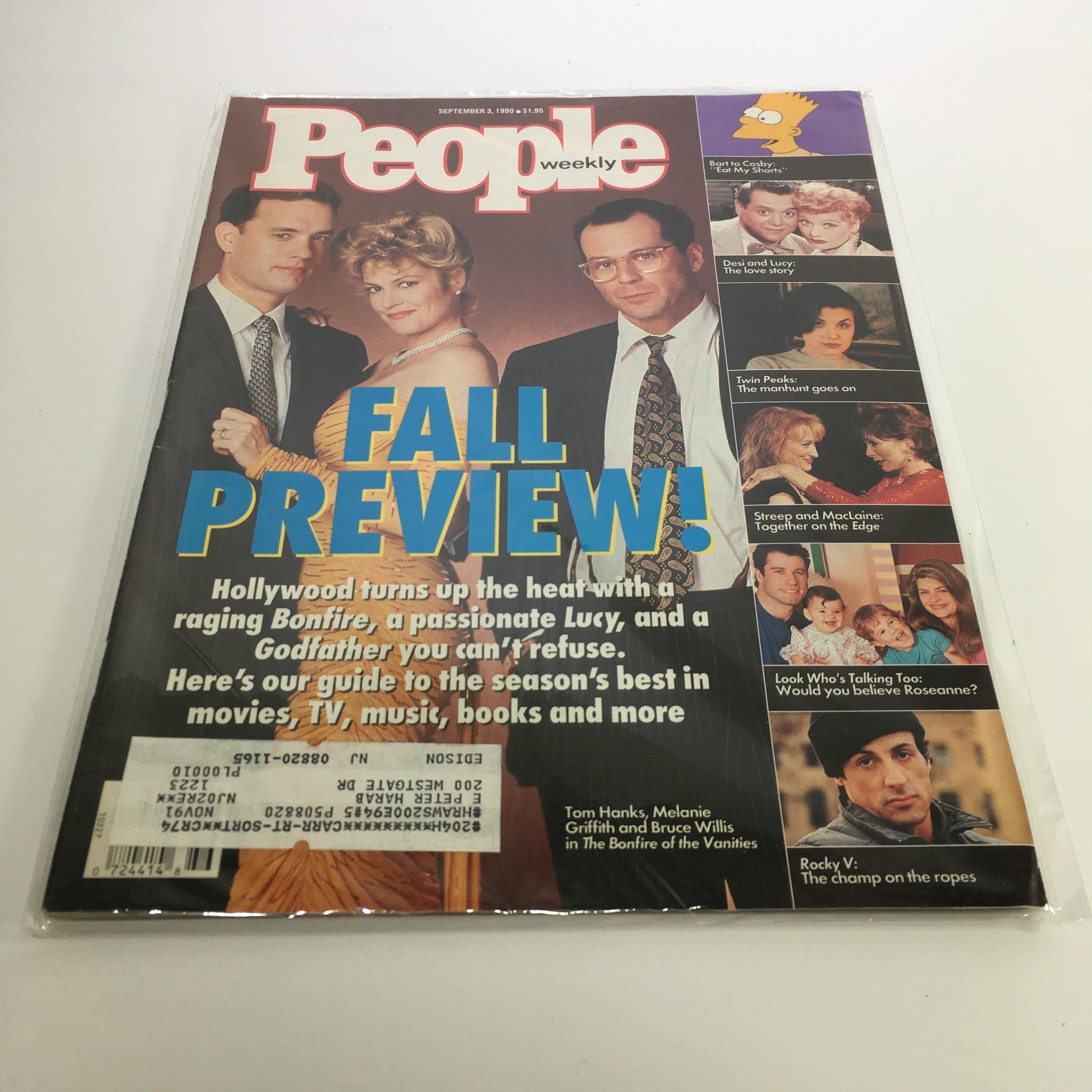 People Magazine September 3 1990 The  Hollywood Turns Up The Heat A Fall Preview