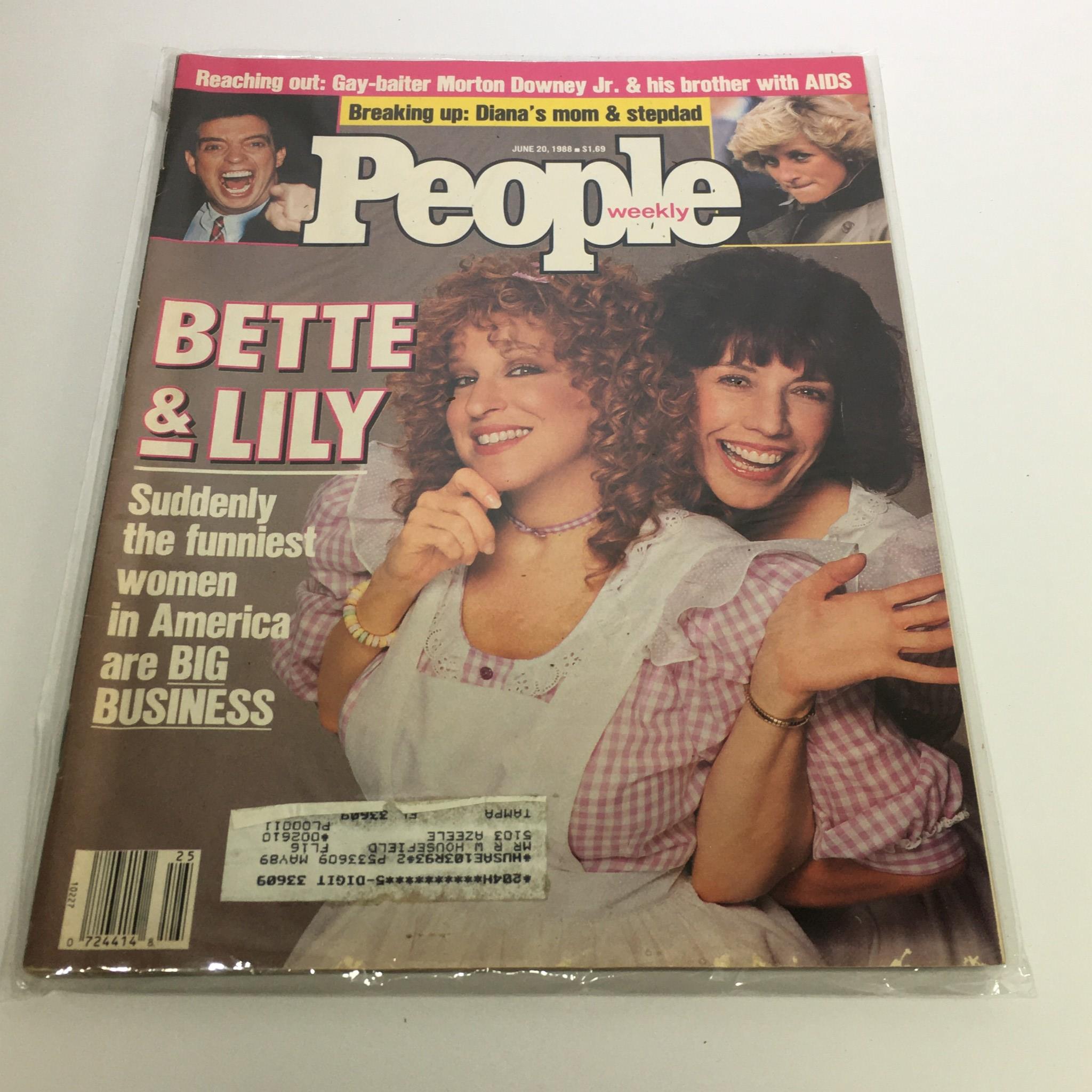 People Magazine June 20 1988 Bette and Lily Are The Funniest Women in America