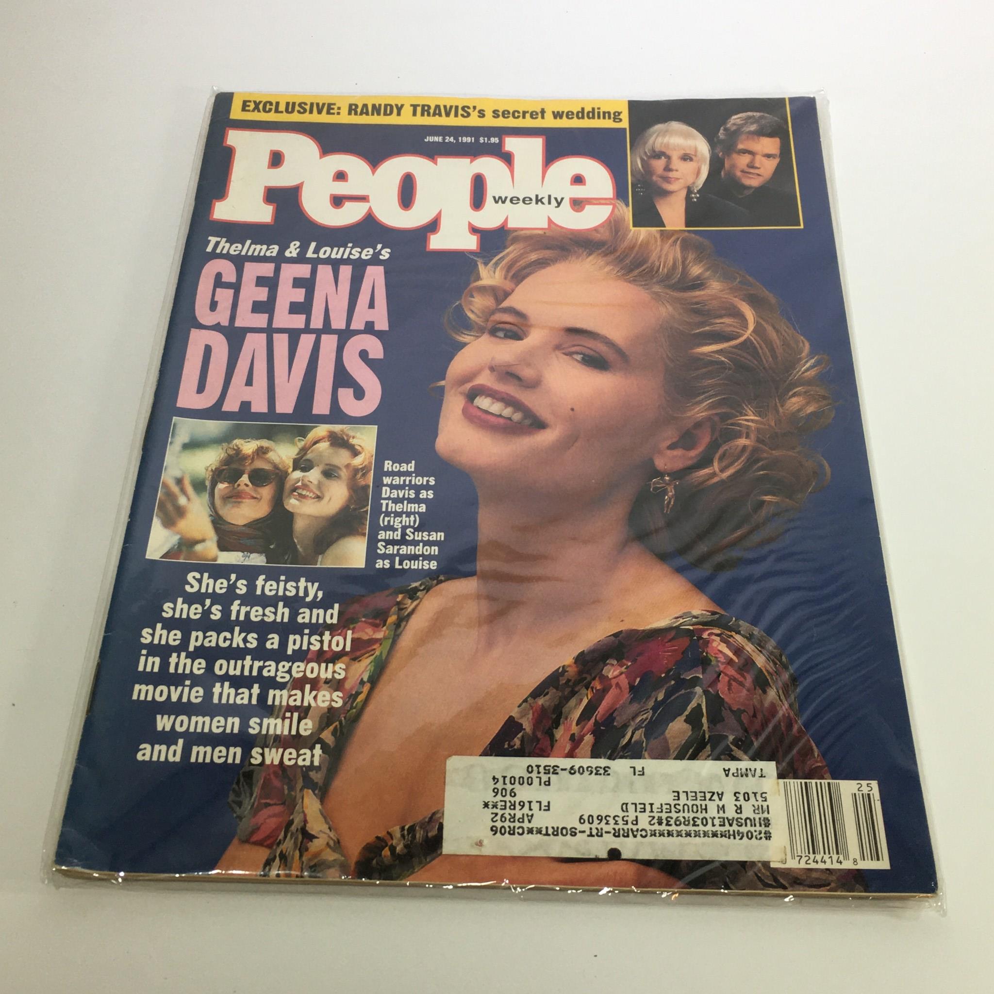 People Magazine June 24 1991 Geena Davis, Susan Sarandon and Randy Travis