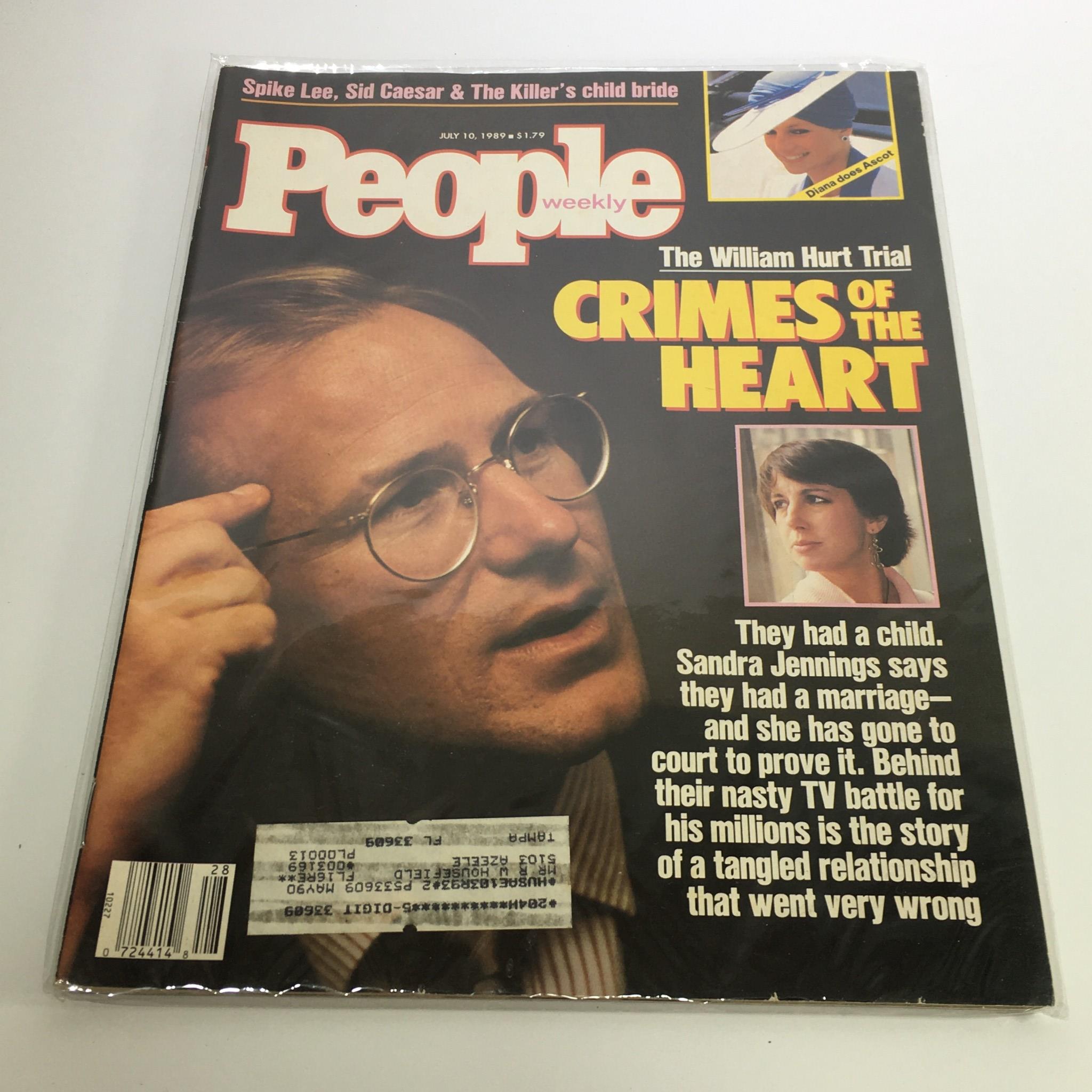 People Magazine July 10 1989 The William Hurt Trial andThe Crimes of the Heart