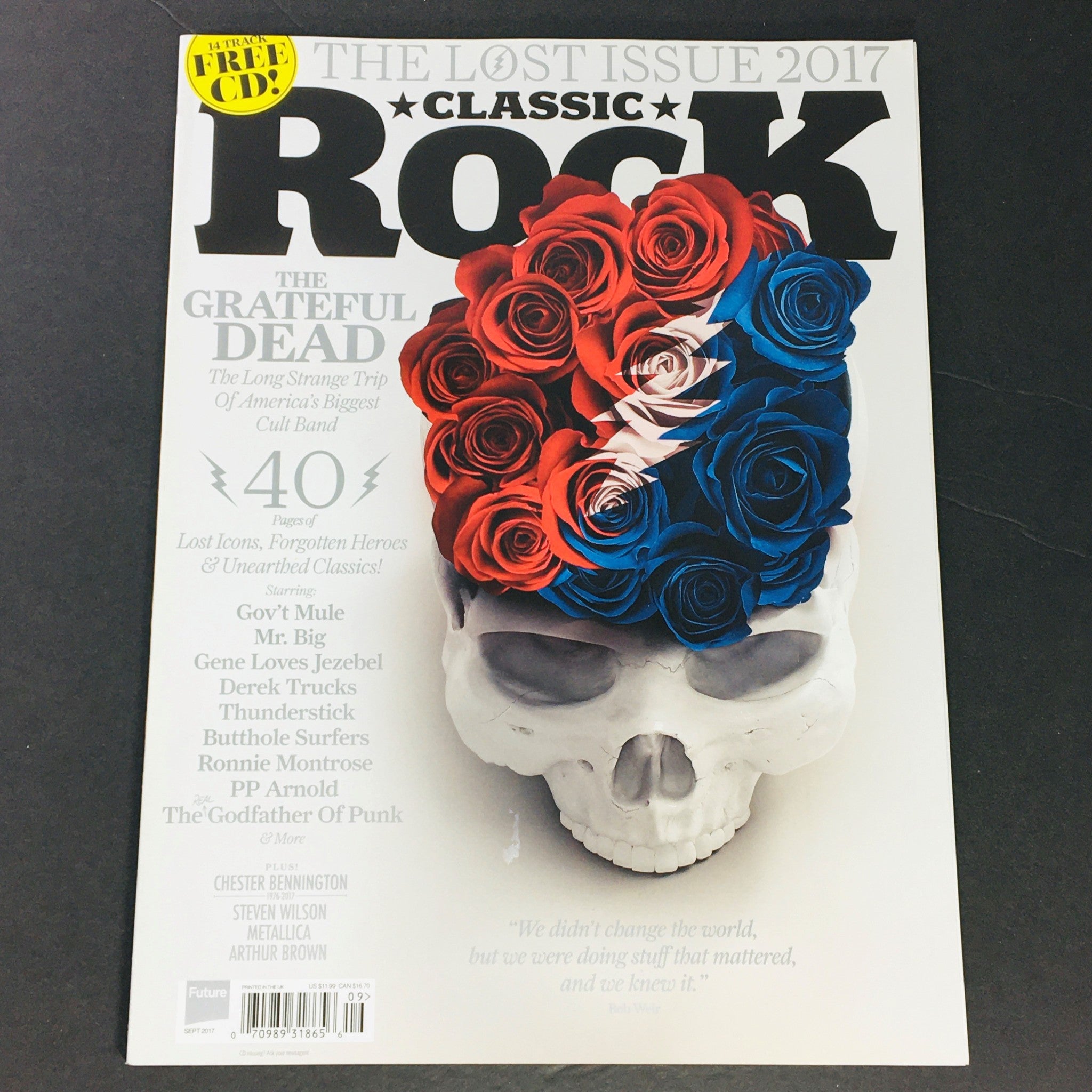 Classic Rock Magazine September 2017 #240 Gov't Mule, Mr. Big, PP Arn UK Import