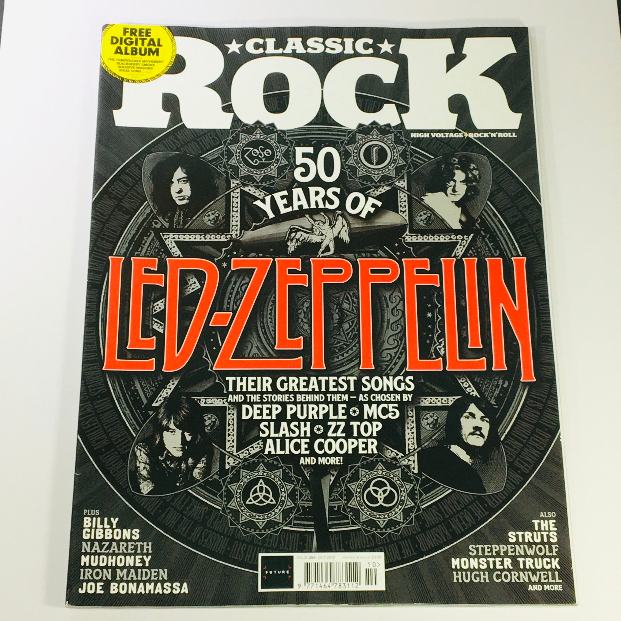 Classic Rock Magazine October 2018 #254 Led Zeppelin, Monster Truck UK Import