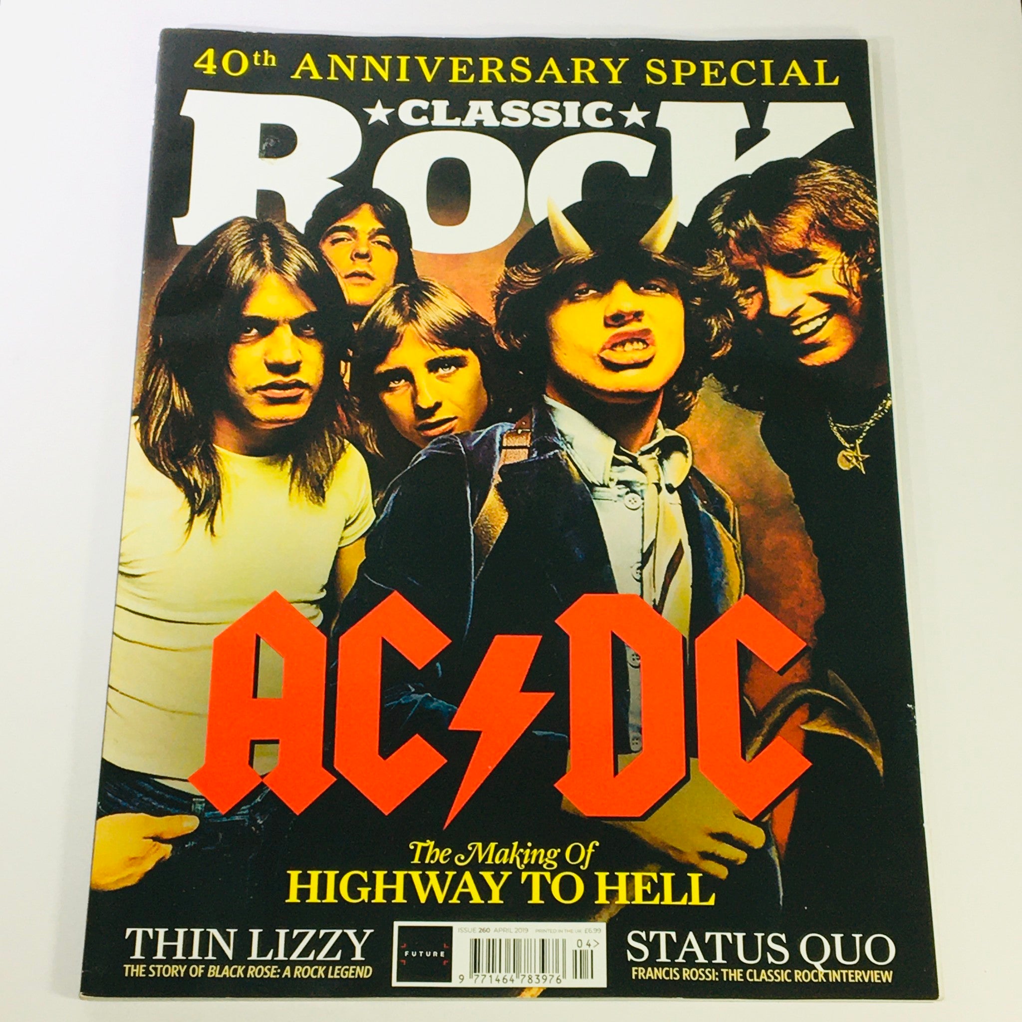 Classic Rock Magazine April 2019 #260 AC-DC, Gary Clark Jr., Les Paul UK Import