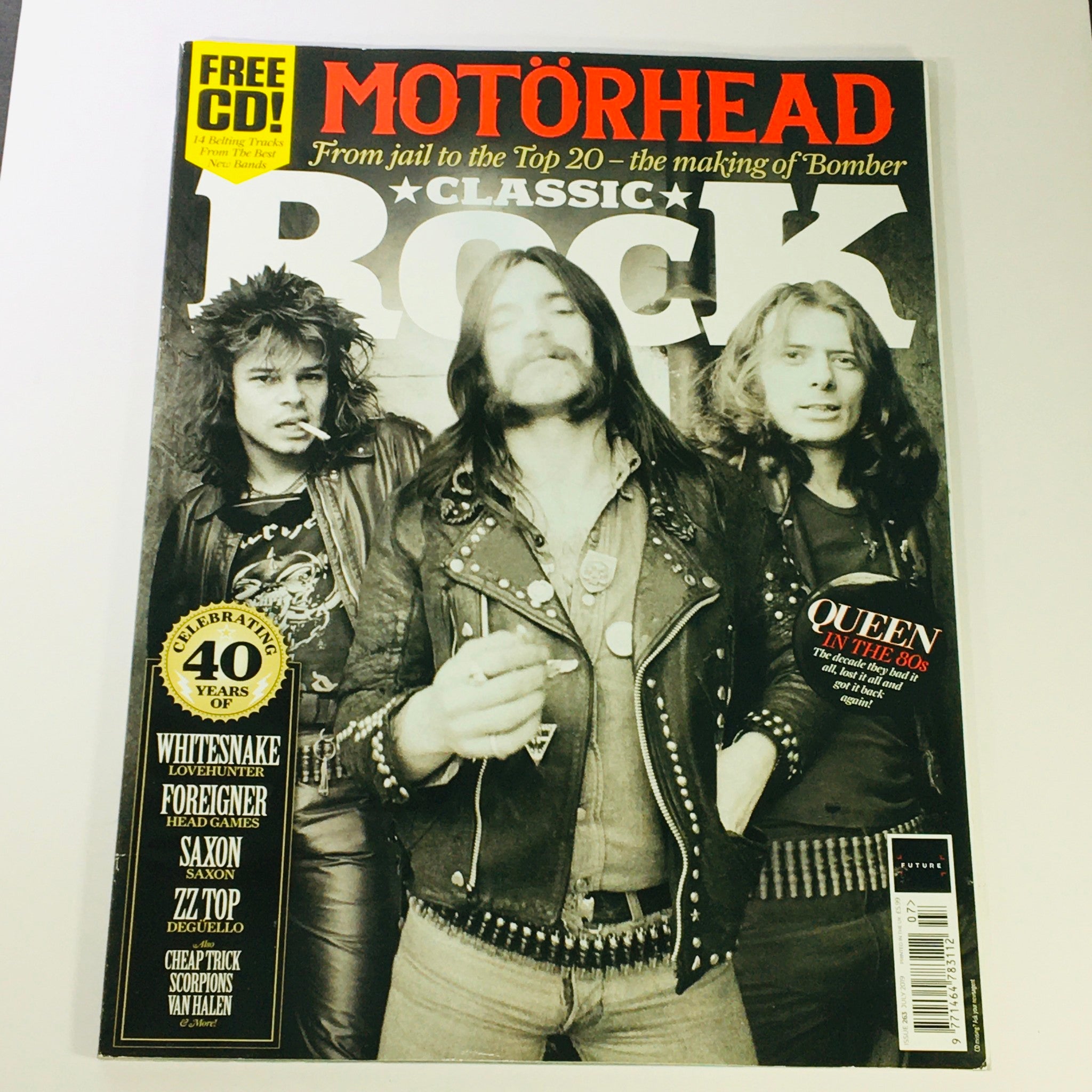 Classic Rock Magazine July 2019 #263 Motorhead, Whitesnake, Queen UK Import