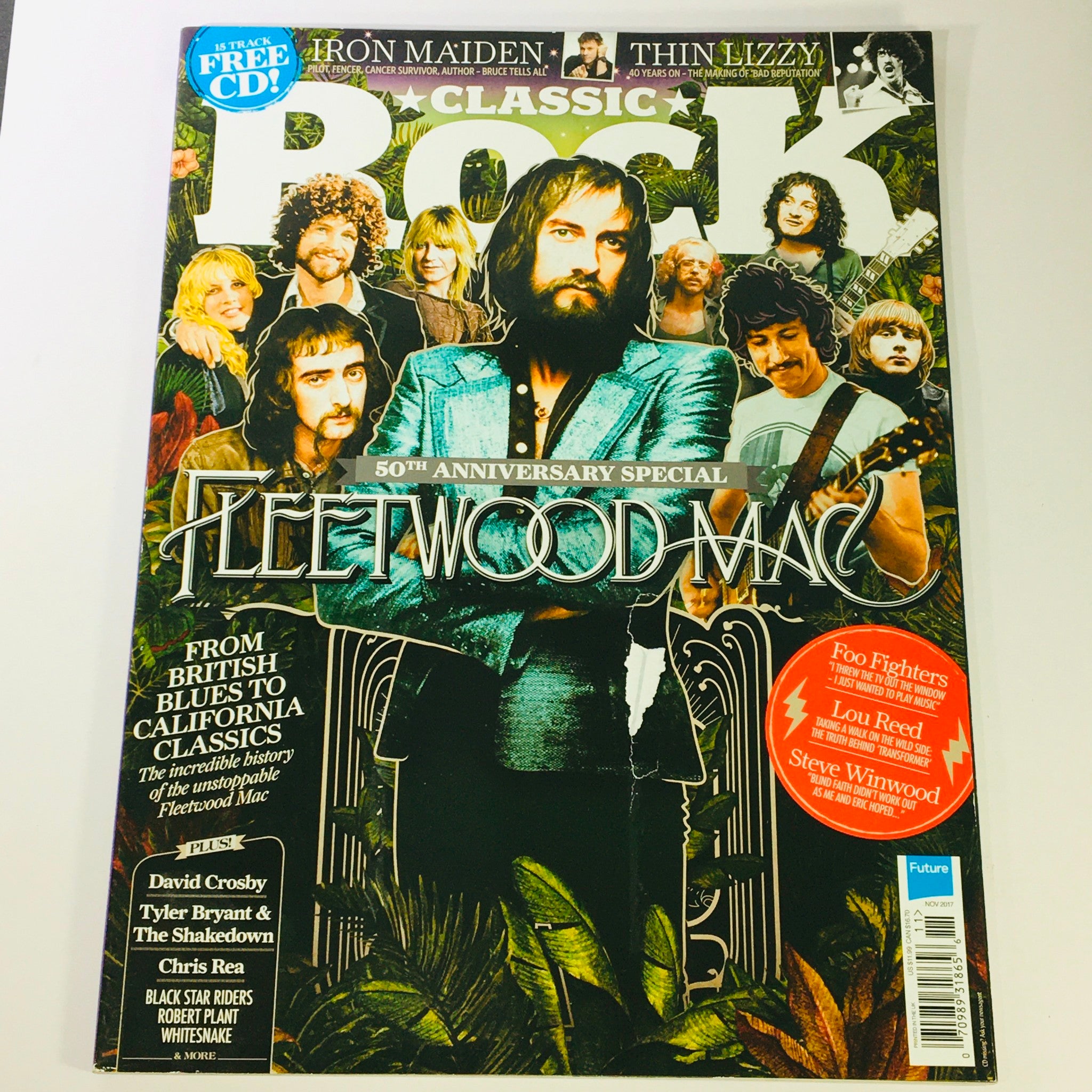 Classic Rock Magazine November 2017 #242 Fleetwood Mac, Foo Fighters UK Import