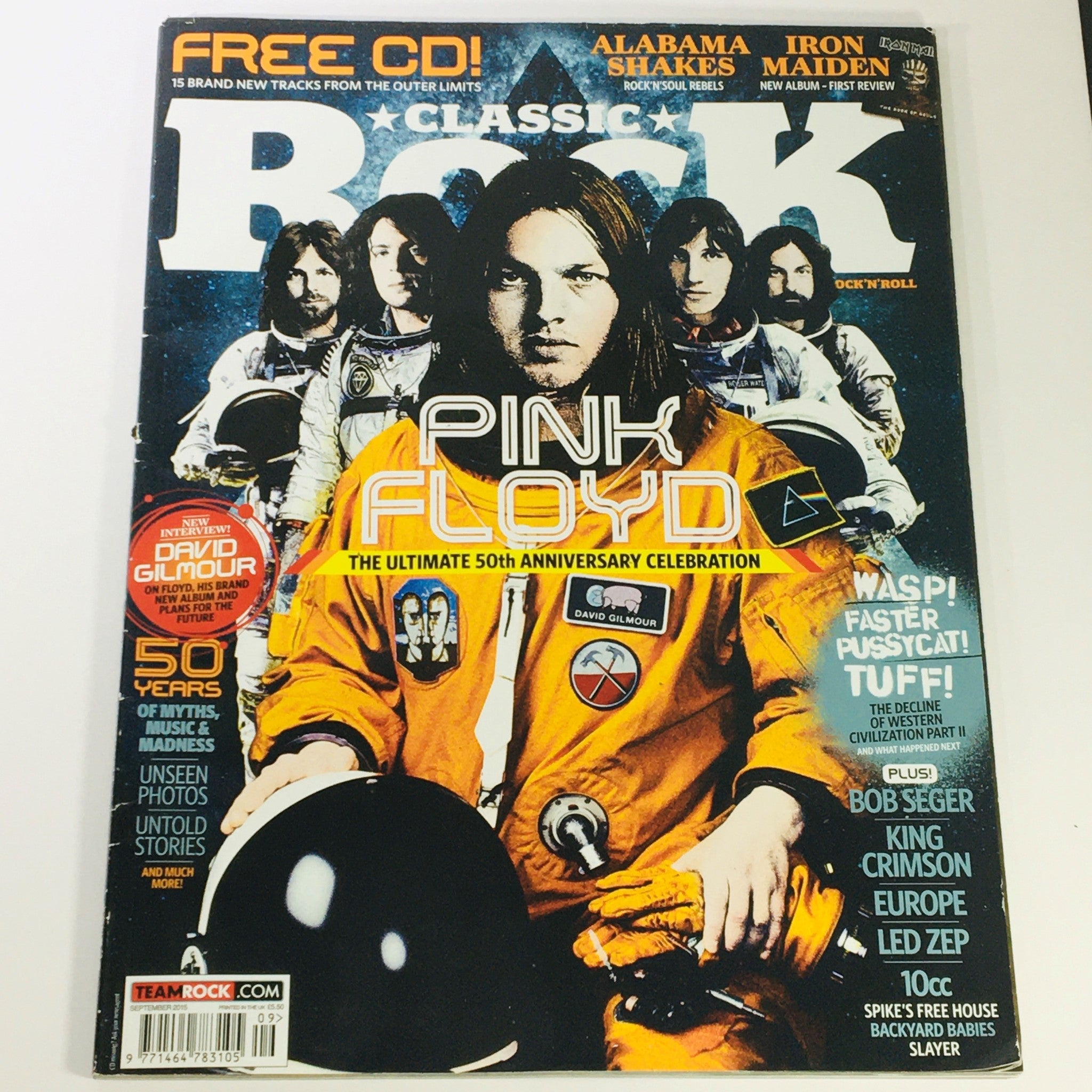 Classic Rock Magazine September 2015 #214 Pink Floyd, Bob Seger UK Import