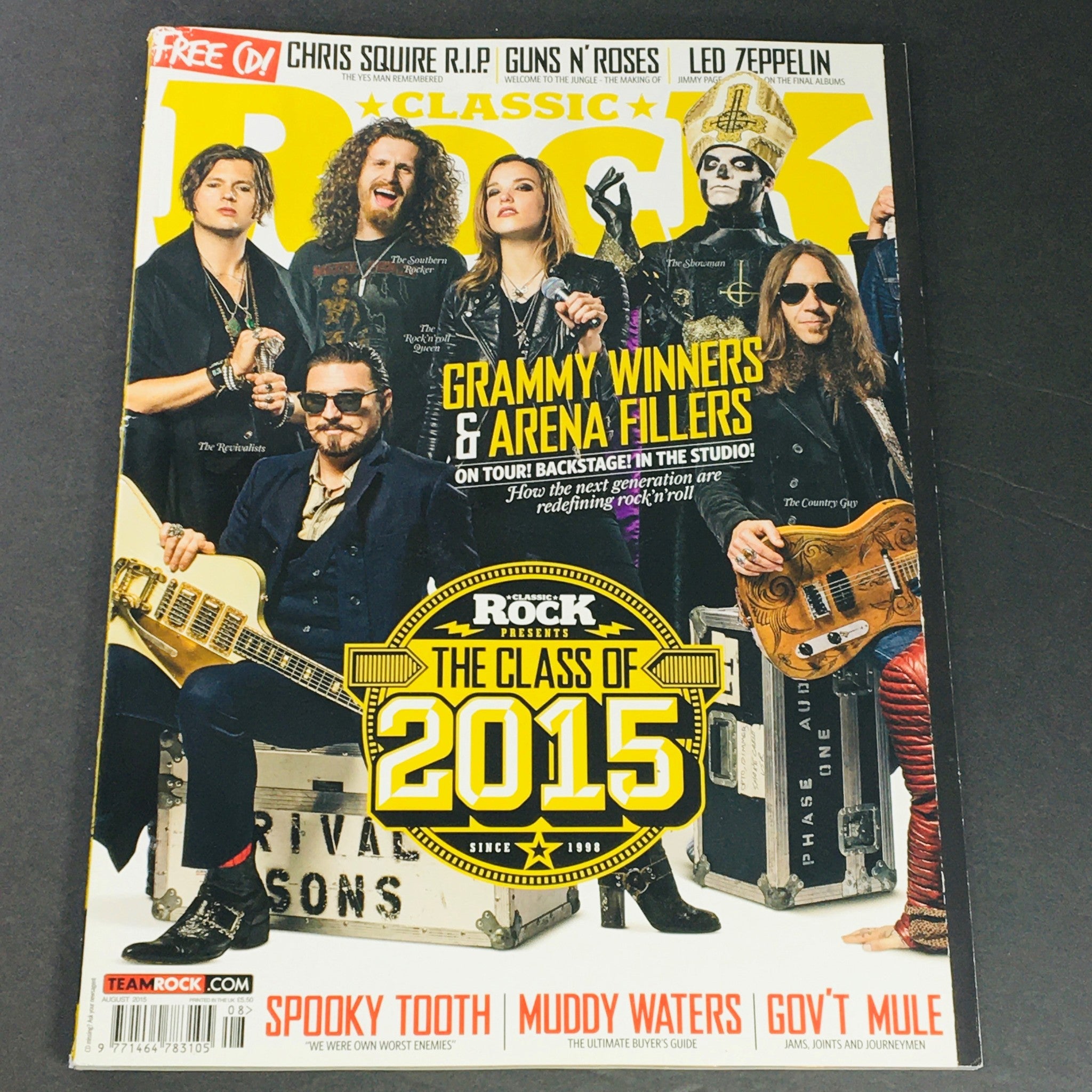 Classic Rock Magazine August 2015 #213 Jimmy Page, Spooky Tooth UK Import