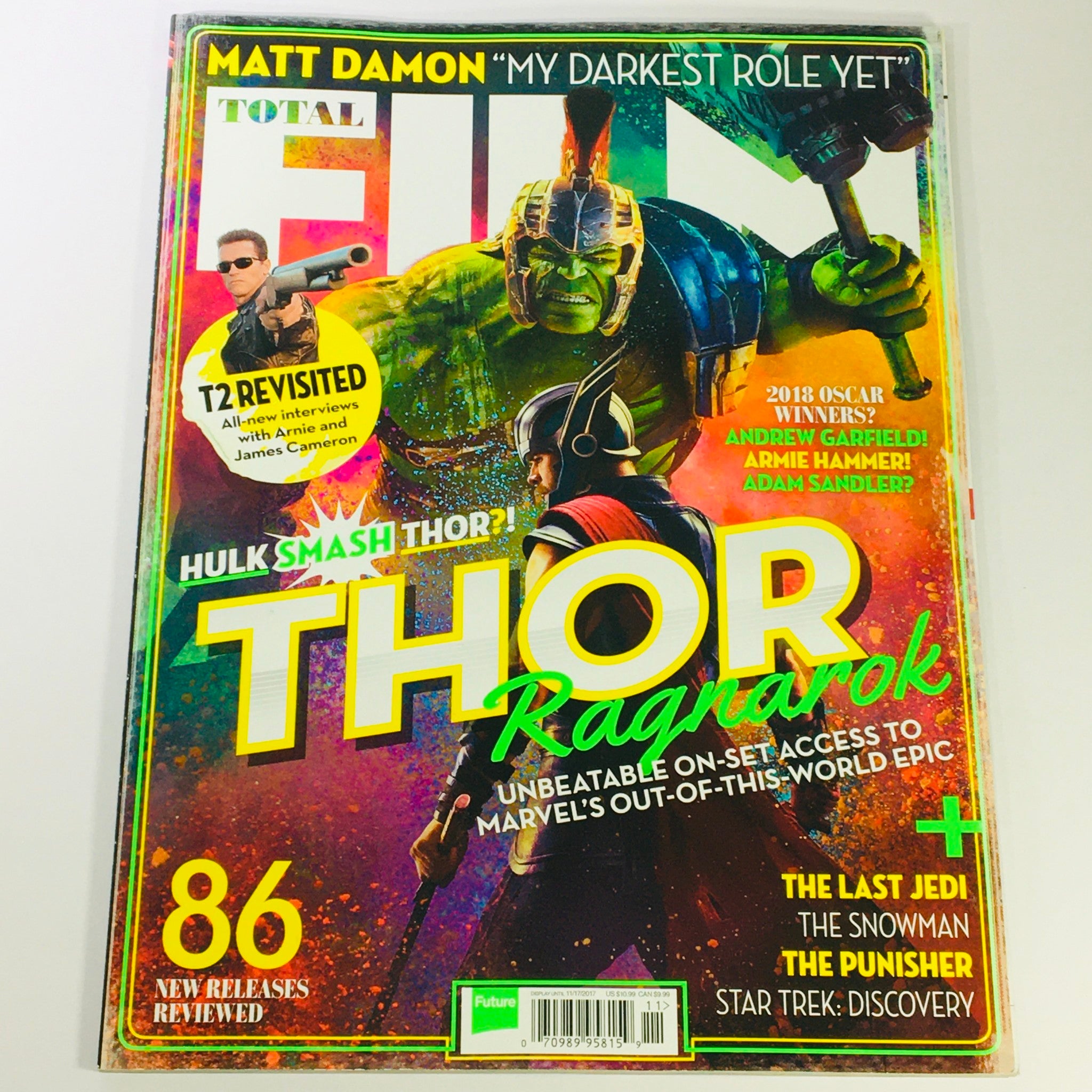 Total Film Magazine November 2017 #264 Mark Ruffalo, Chris Hemsworth UK Import