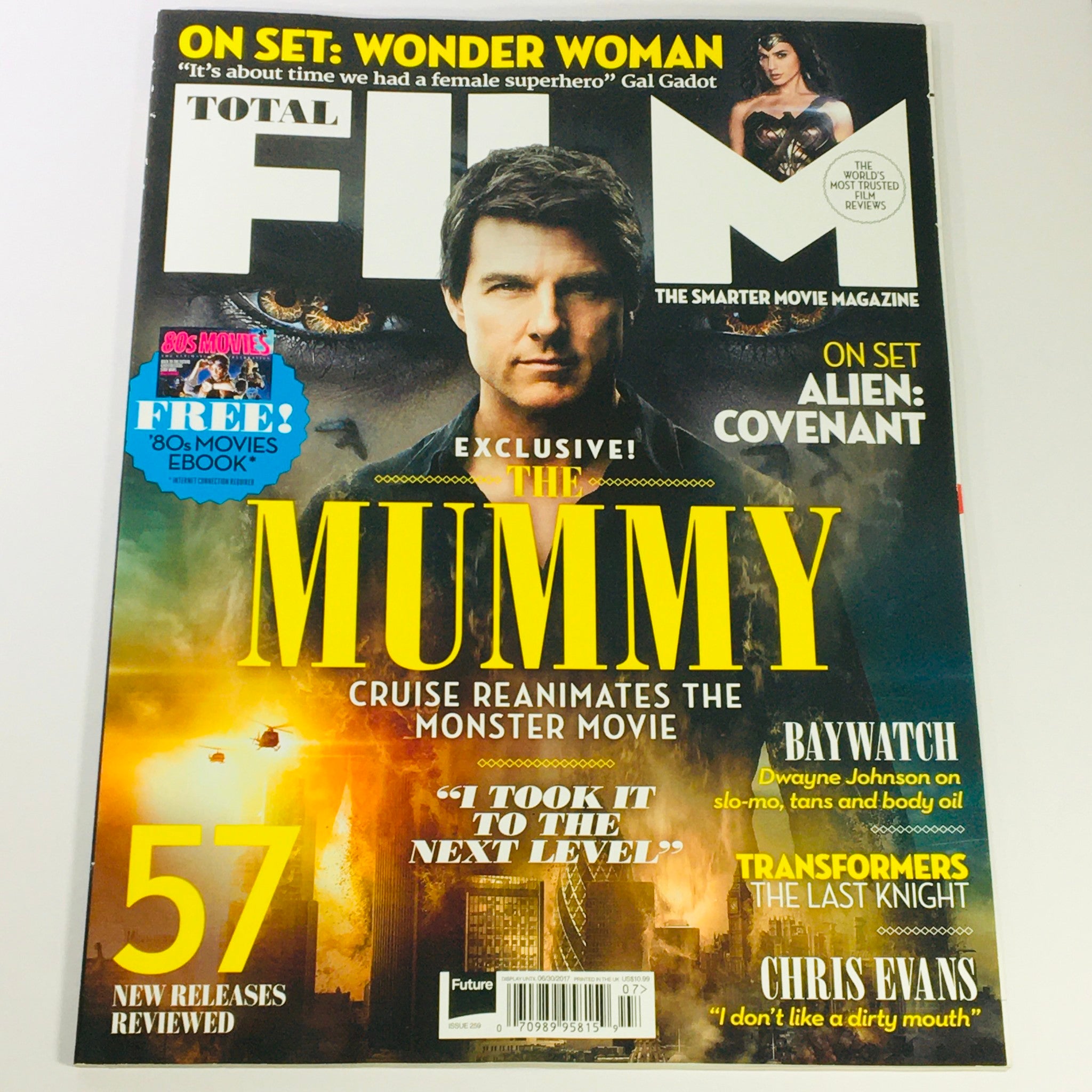 Total Film Magazine June 2017 #259 Tom Cruise, Gal Gatot Wonderwoman UK Import