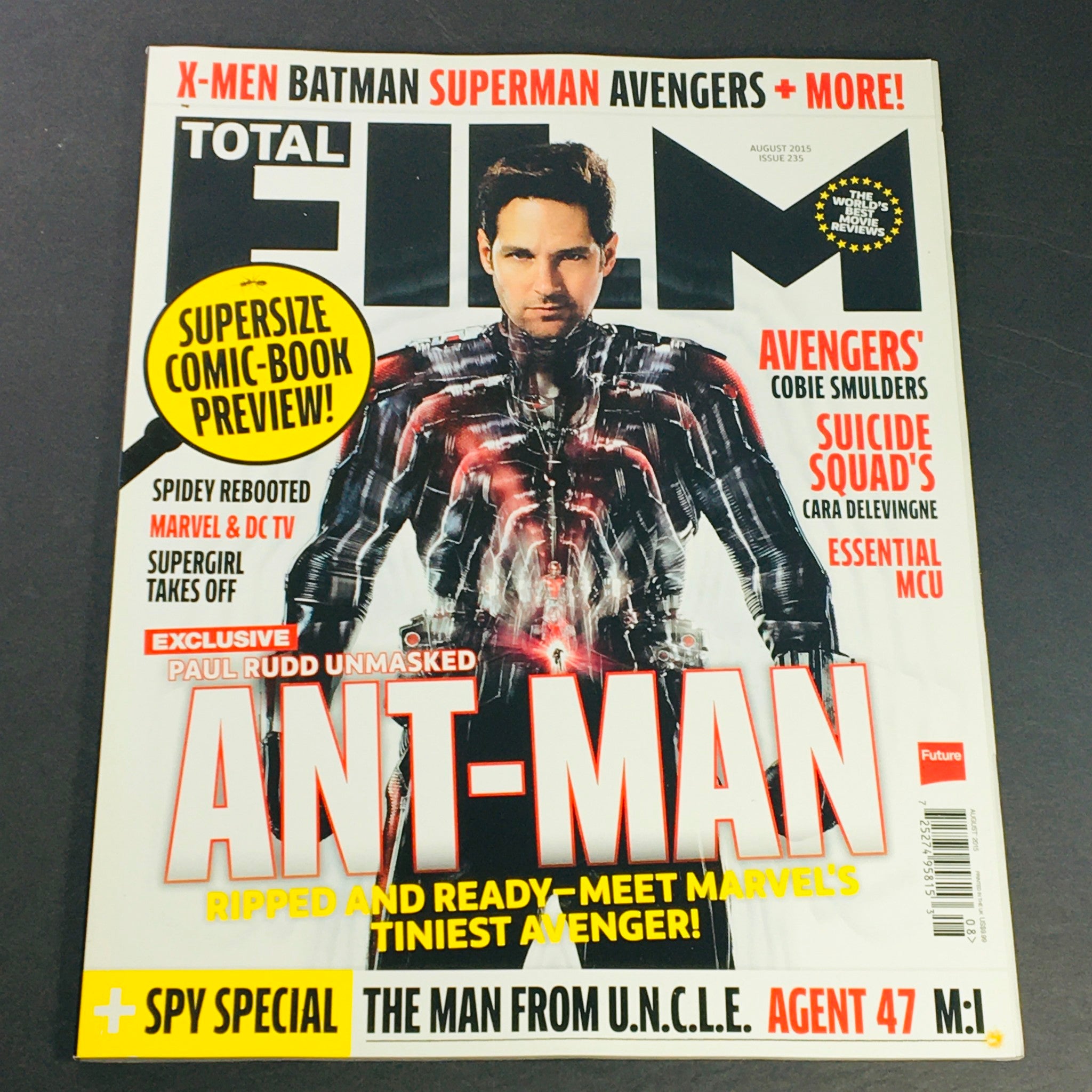 Total Film Magazine August 2015 Paul Rudd Unmasked, Cara Delavigne  UK Import