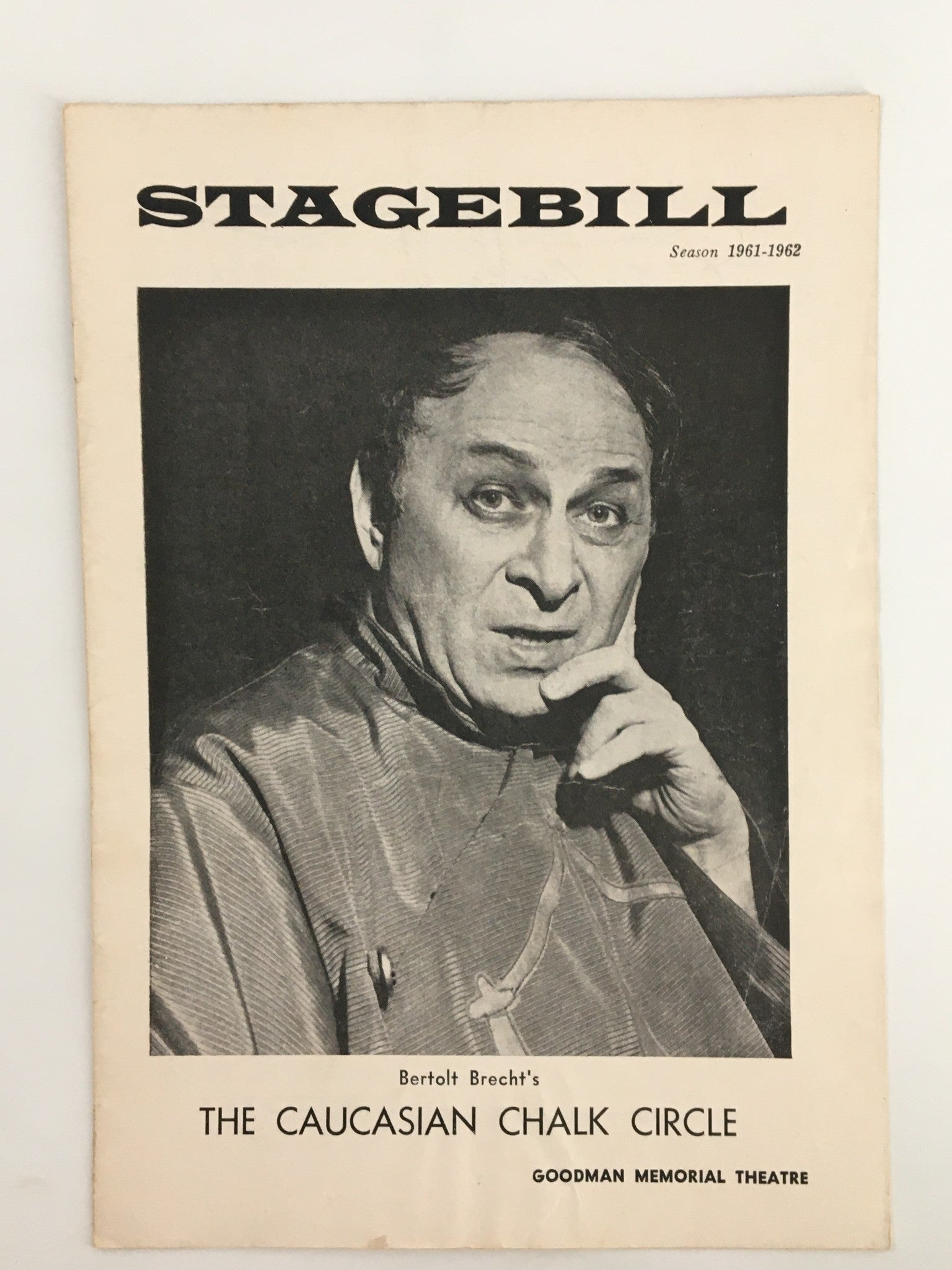 1962 Stagebill Goodman Memorial Thtr Bertolt Brecht The Caucasian Chalk Circle