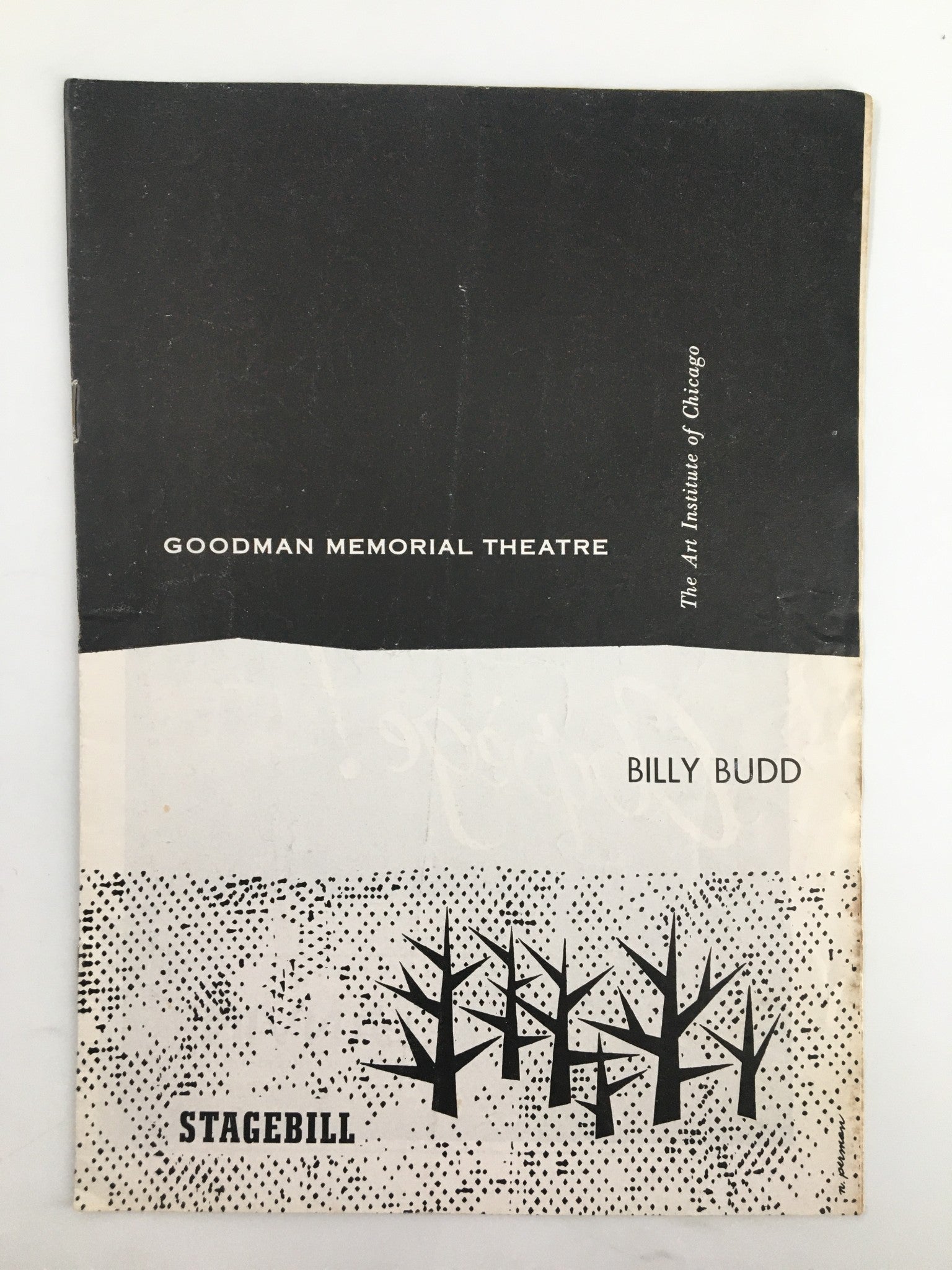 1958 Stagebill Goodman Memorial Theatre Fitzroy Davis in Billy Budd