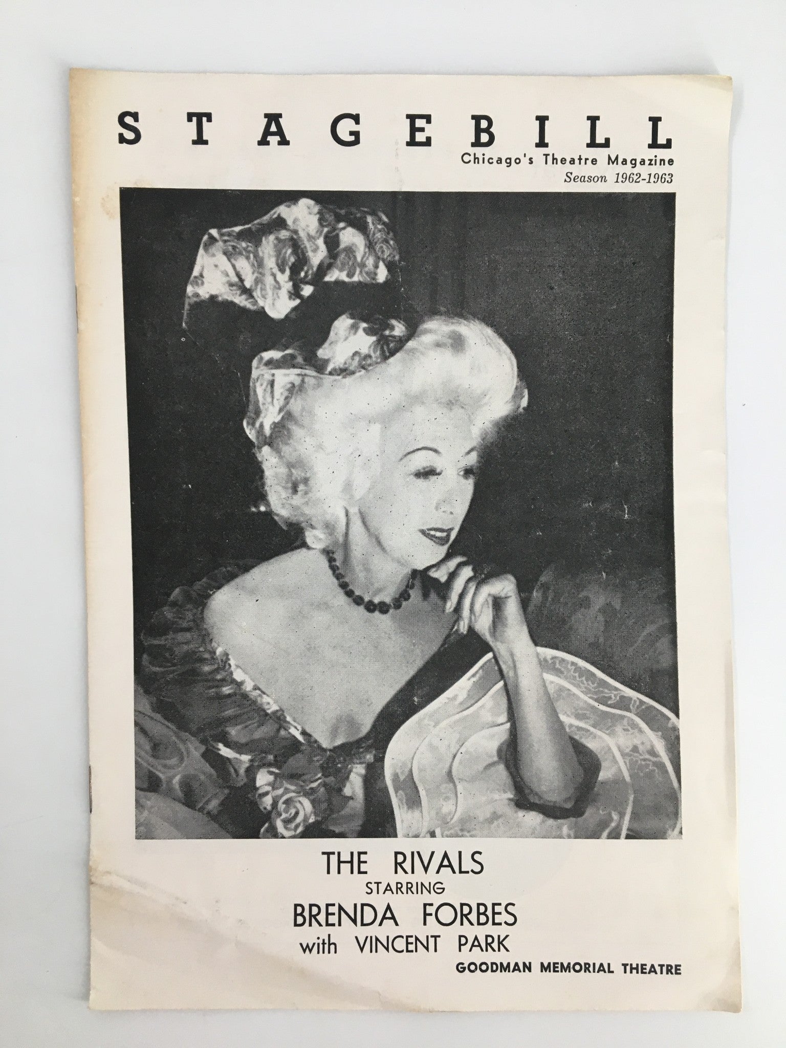 1963 Stagebill Goodman Memorial Theatre Brenda Forbes in The Rivals