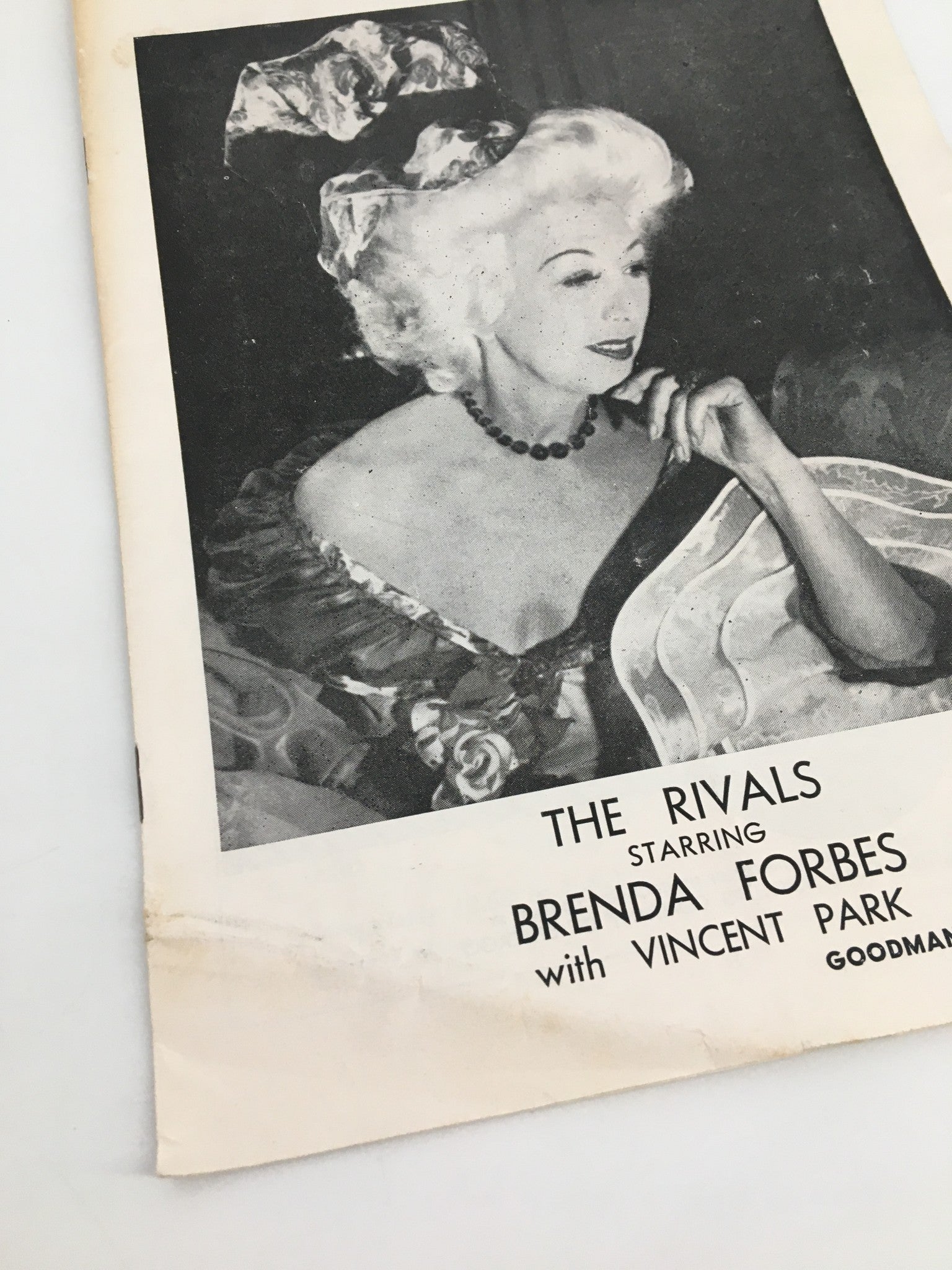 1963 Stagebill Goodman Memorial Theatre Brenda Forbes in The Rivals