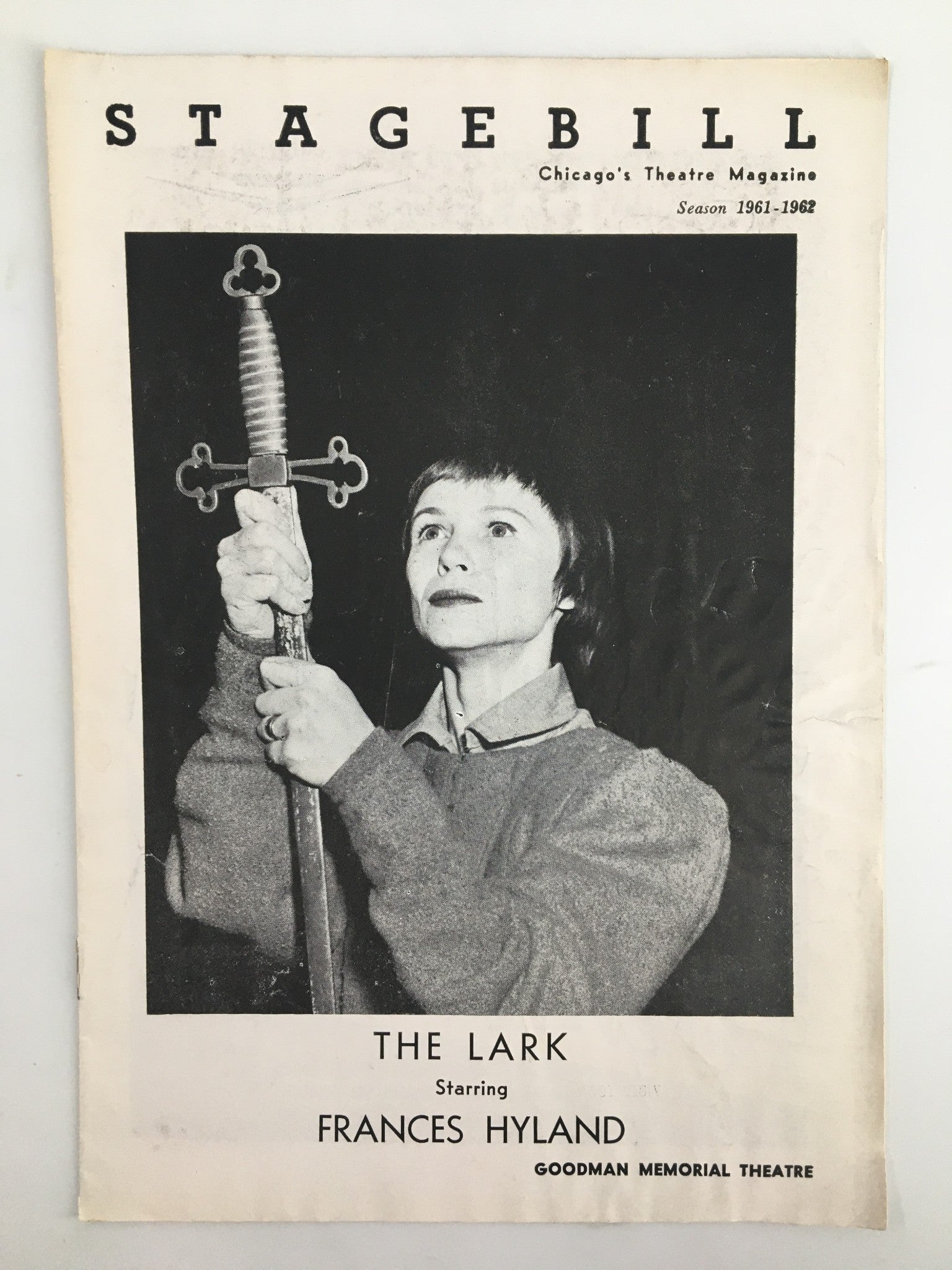 1961 Stagebill Goodman Memorial Theatre Frances Hyland in The Lark