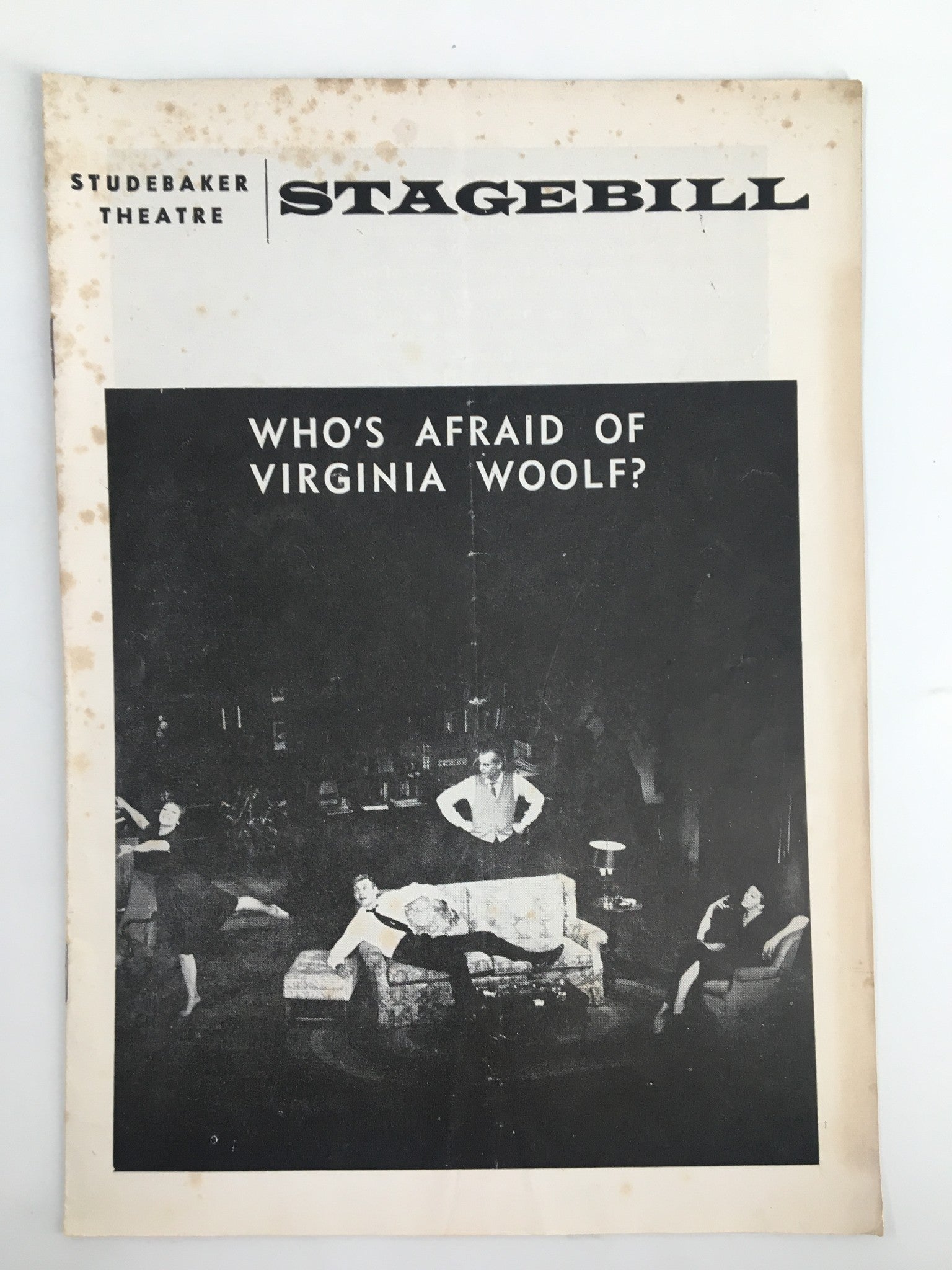 1964 Stagebill Studebaker Theatre Nancy Kelly in Who's Afraid of Virginia Woolf?