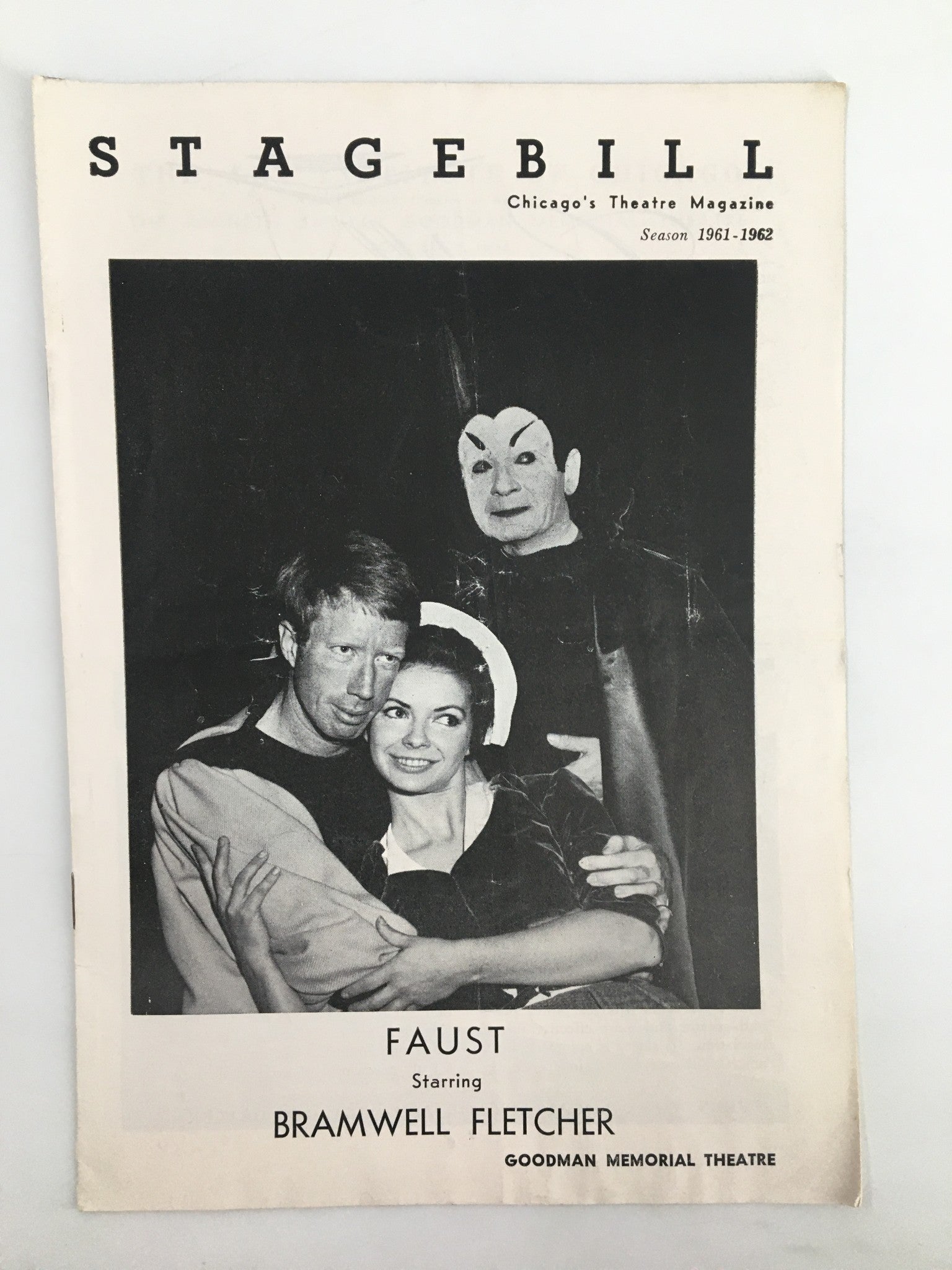 1961 Stagebill Goodman Theatre Bramwell Fletcher, Michael O'Sullivan in Faust