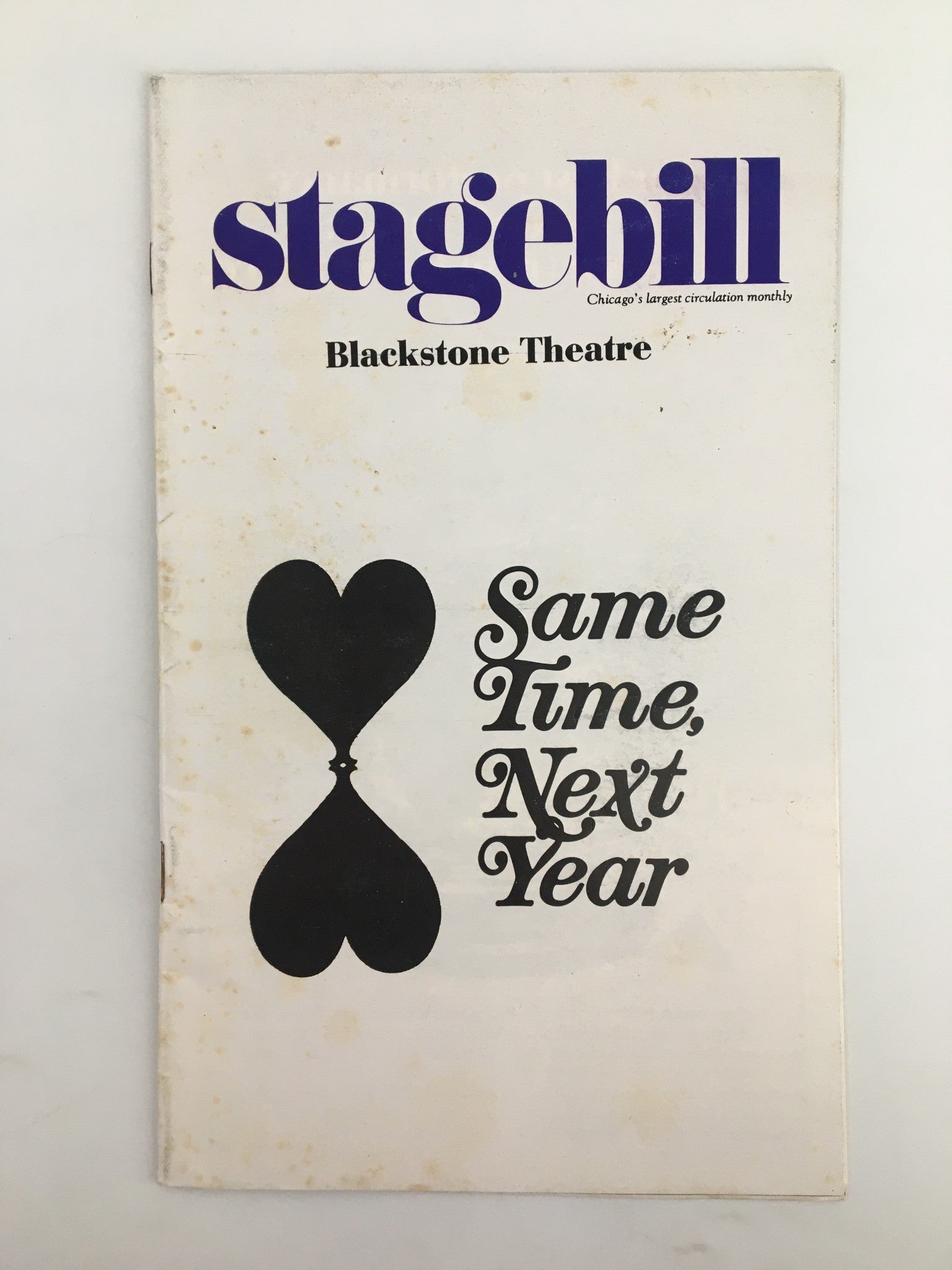 1976 Stagebill Blackstone Theatre Barbara Rush in Same Time, Next Year